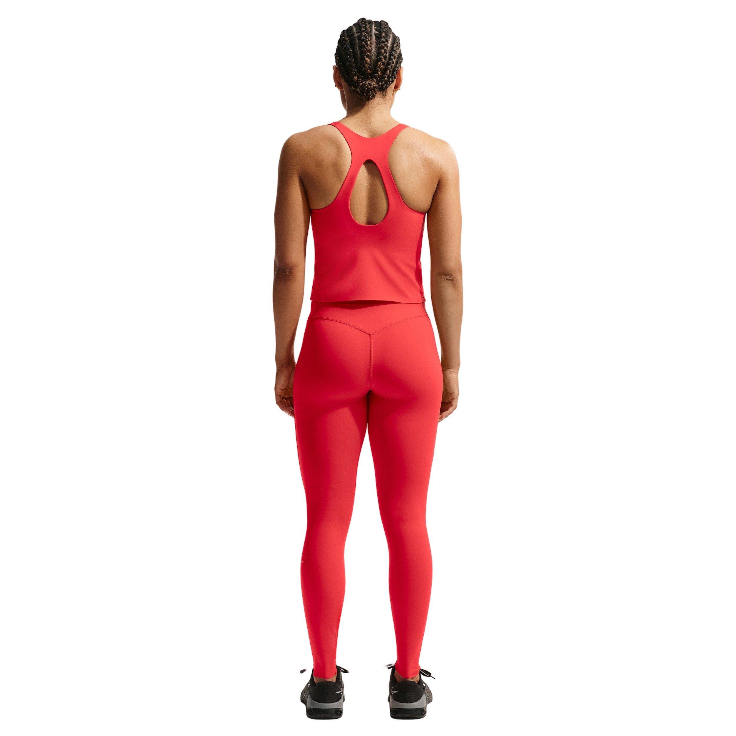 Nike Women's Swoosh Medium-Support Padded Sports Bra Tank - RED Thumbnail View 2