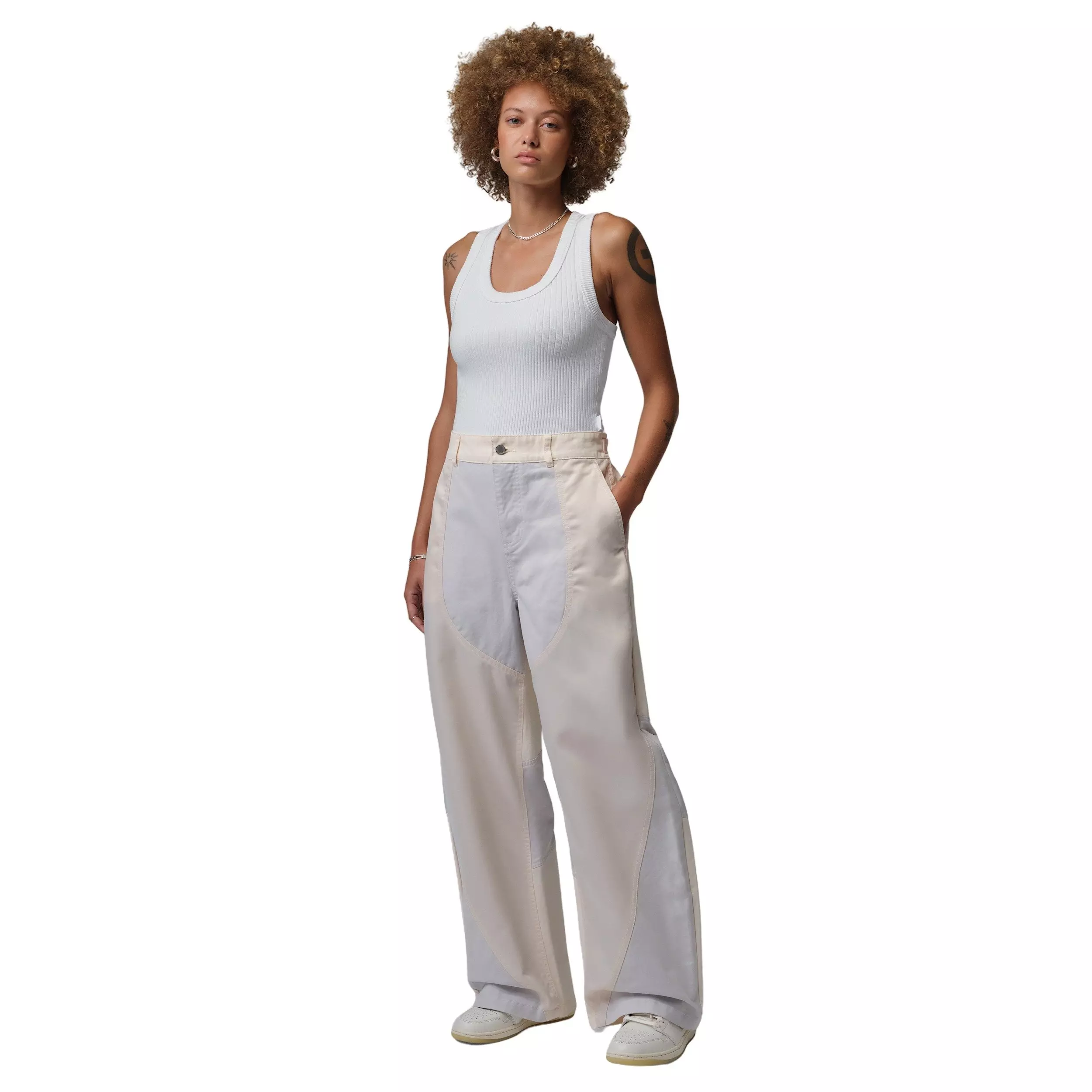 Jordan Women's Flight Sleeveless Knit Bodysuit - WHITE
