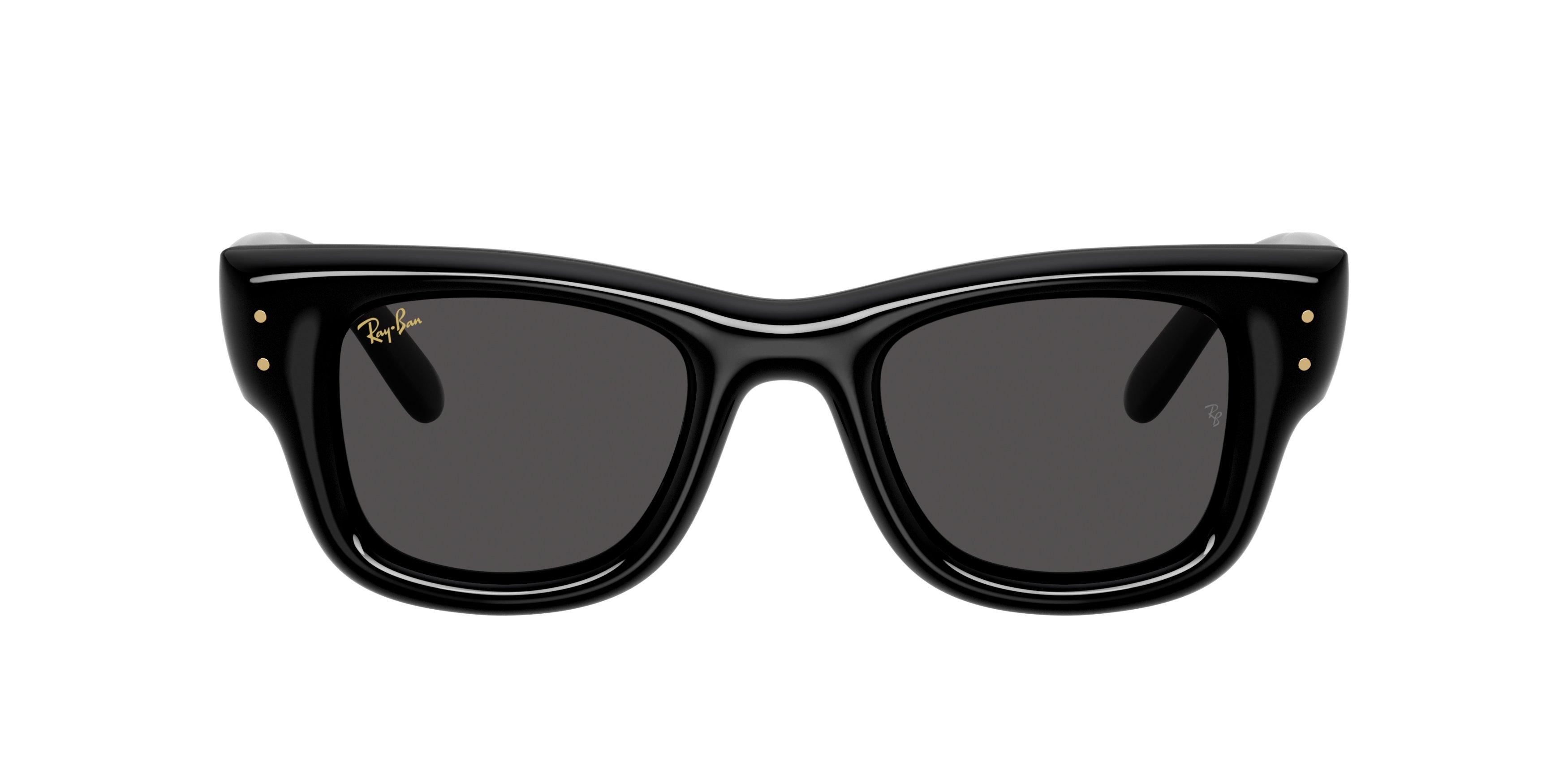 Ray-Ban A$AP Rocky Wayfarer Puffer Ultra Black Sunglasses &ndash; Polished Black - BLACK Thumbnail View 2