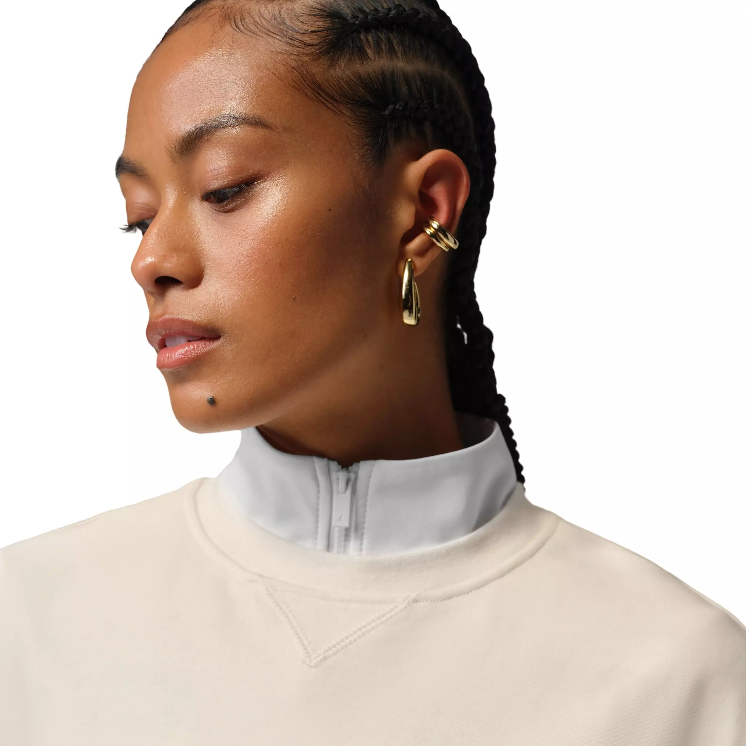 Jordan Women's Flight Fleece Vest - WHITE/BROWN