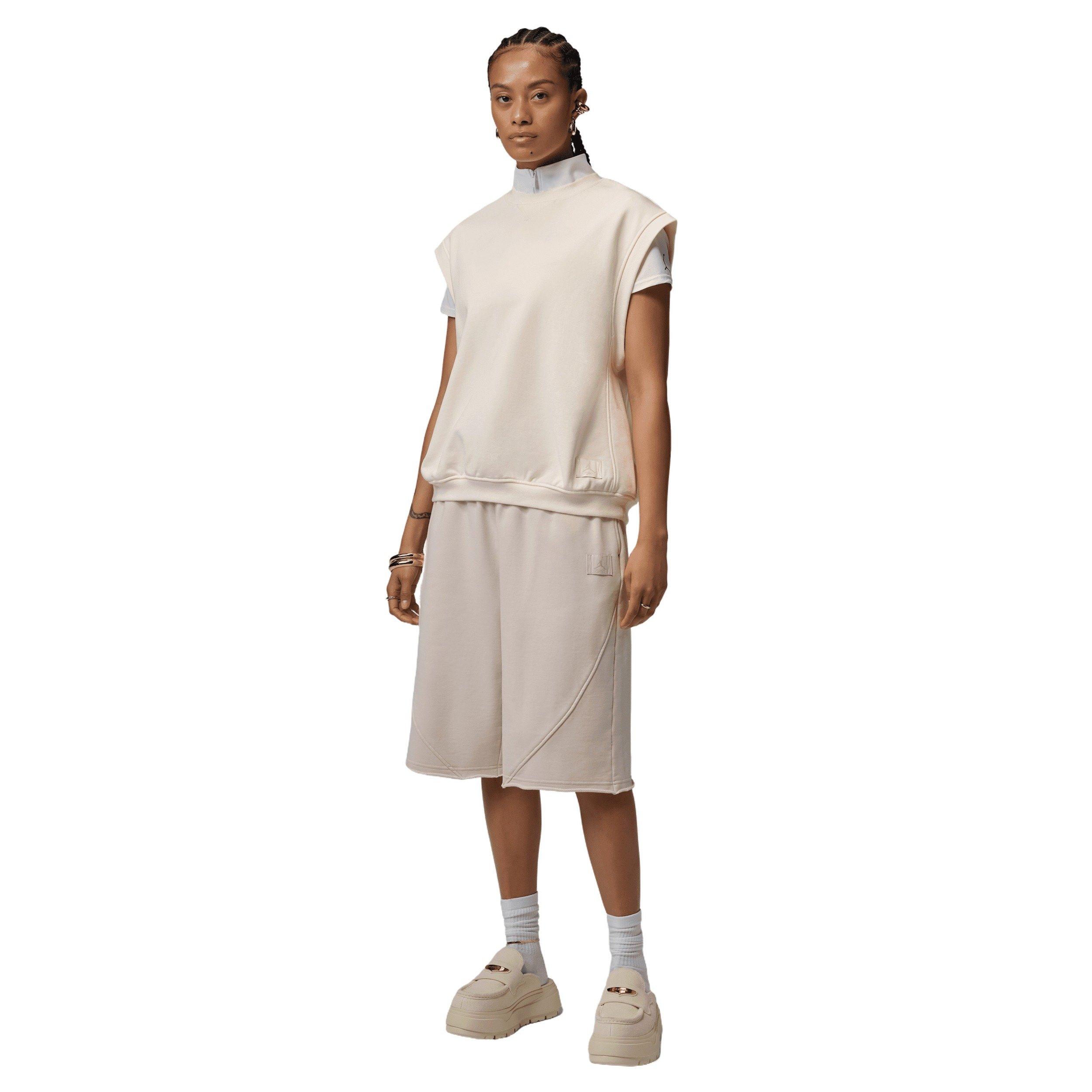 Jordan Women's Flight Fleece Vest - WHITE/BROWN Thumbnail View 5
