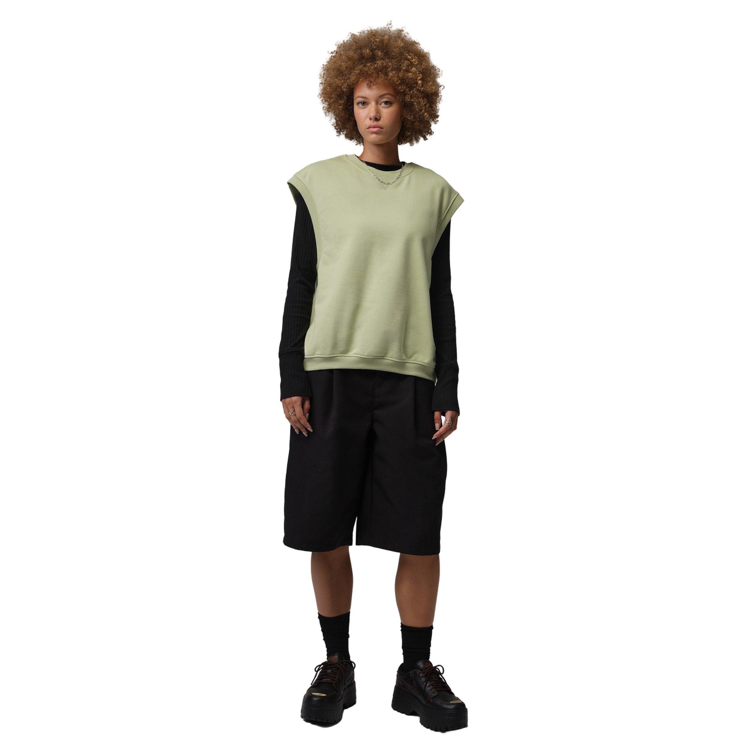 Jordan Women's Flight Fleece Vest - OLIVE Thumbnail View 5