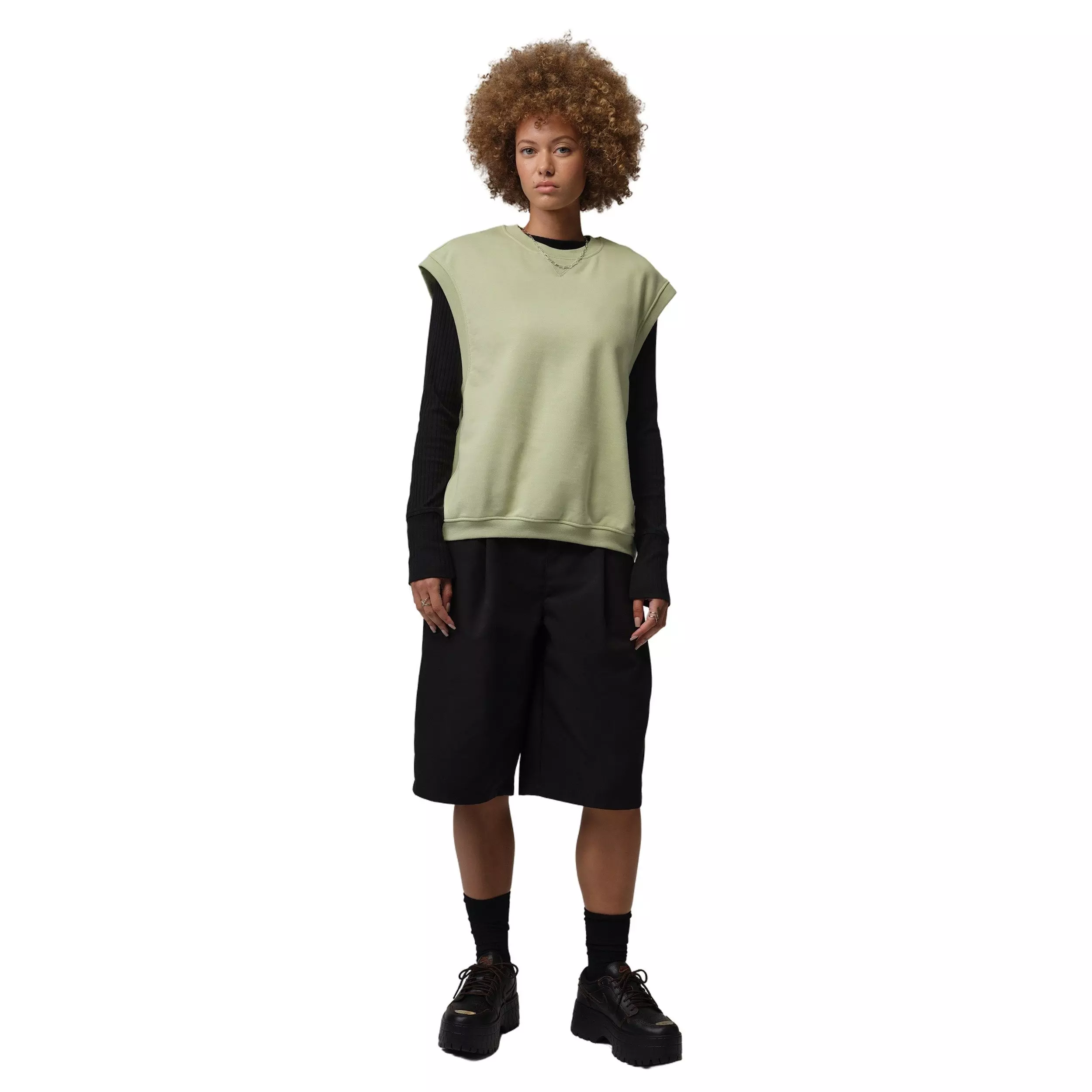 Jordan Women's Flight Fleece Vest - OLIVE