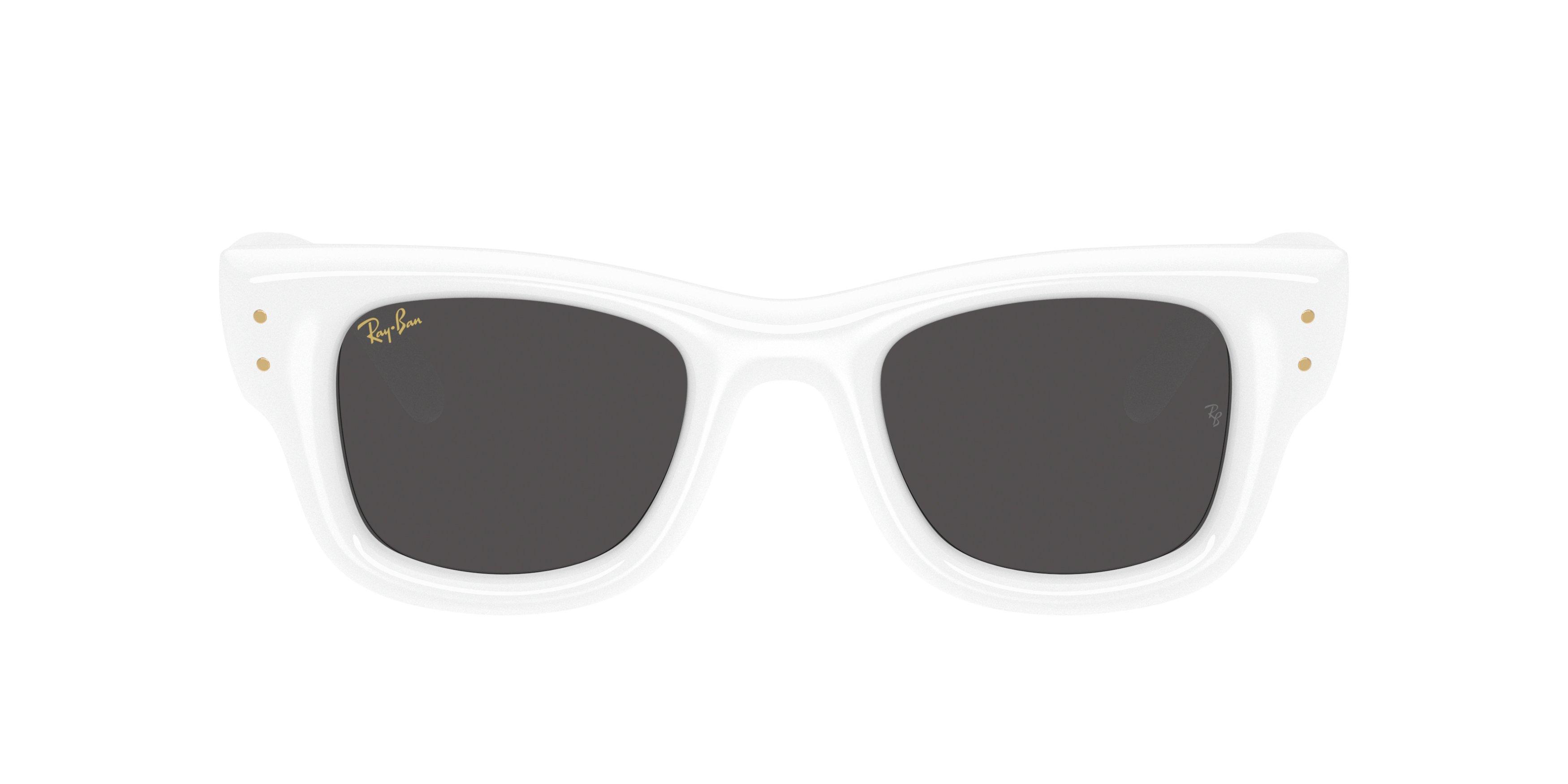 Ray-Ban A$AP Rocky Wayfarer Puffer Ultra Black Sunglasses &ndash; Polished White - WHITE/BLACK Thumbnail View 2