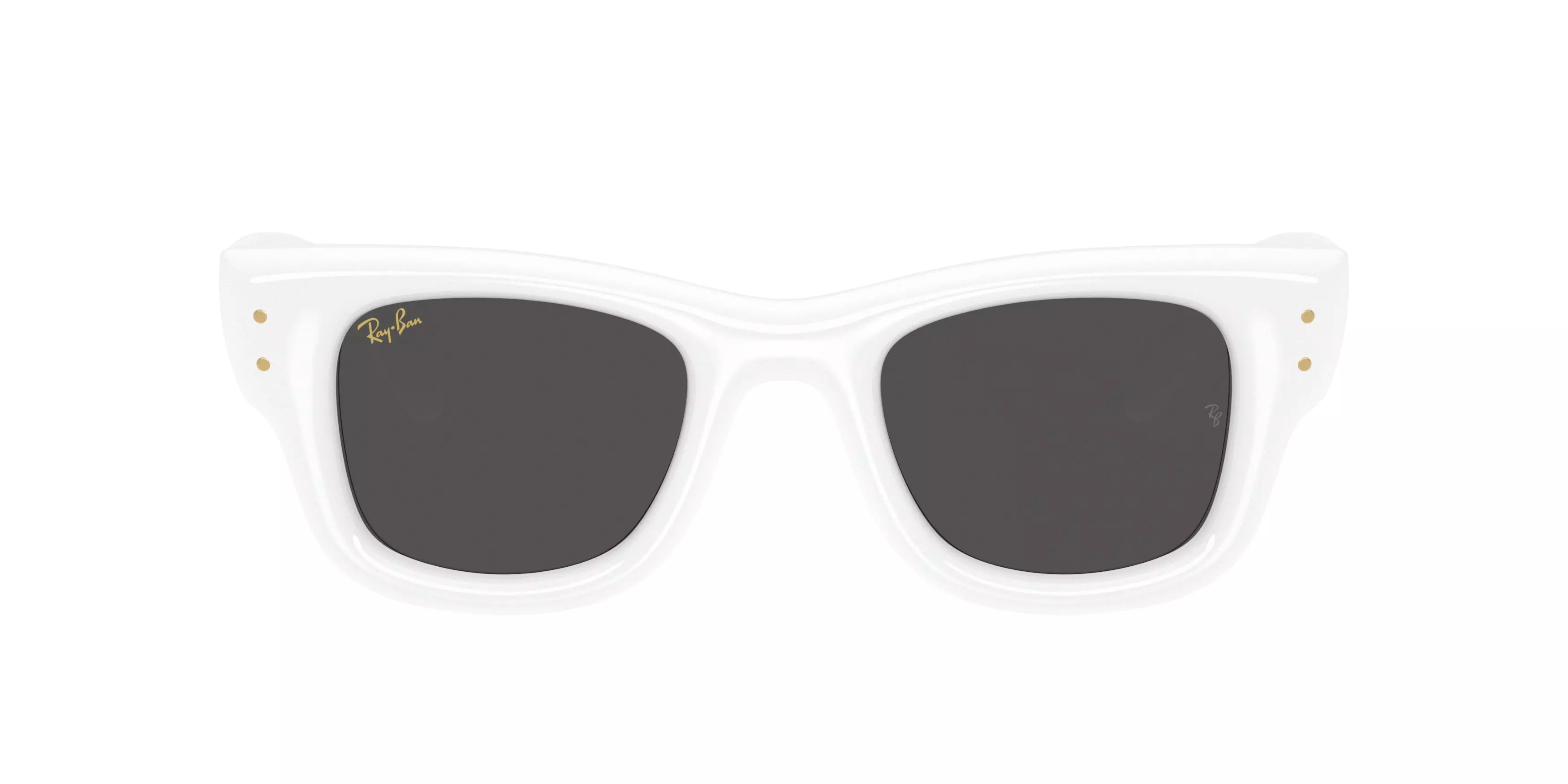 Ray-Ban A$AP Rocky Wayfarer Puffer Ultra Black Sunglasses – Polished White - WHITE/BLACK