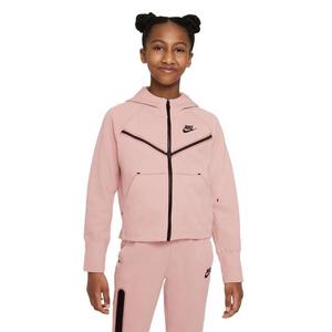 Nike Big Girls' Sportswear Tech Fleece Hoodie - Pink