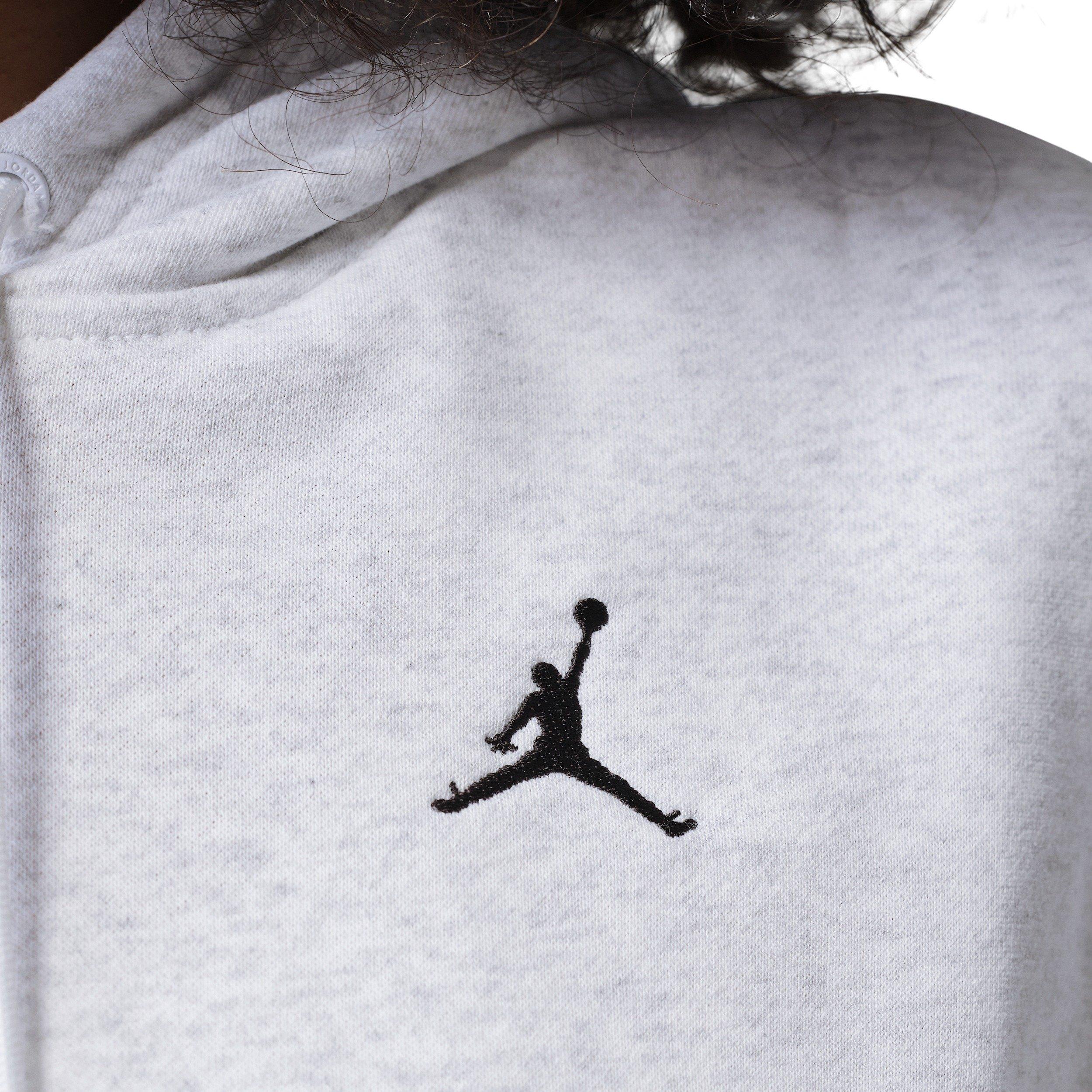 Jordan Women's Brooklyn Fleece French Terry Top - BIRCH HEATHER Thumbnail View 4