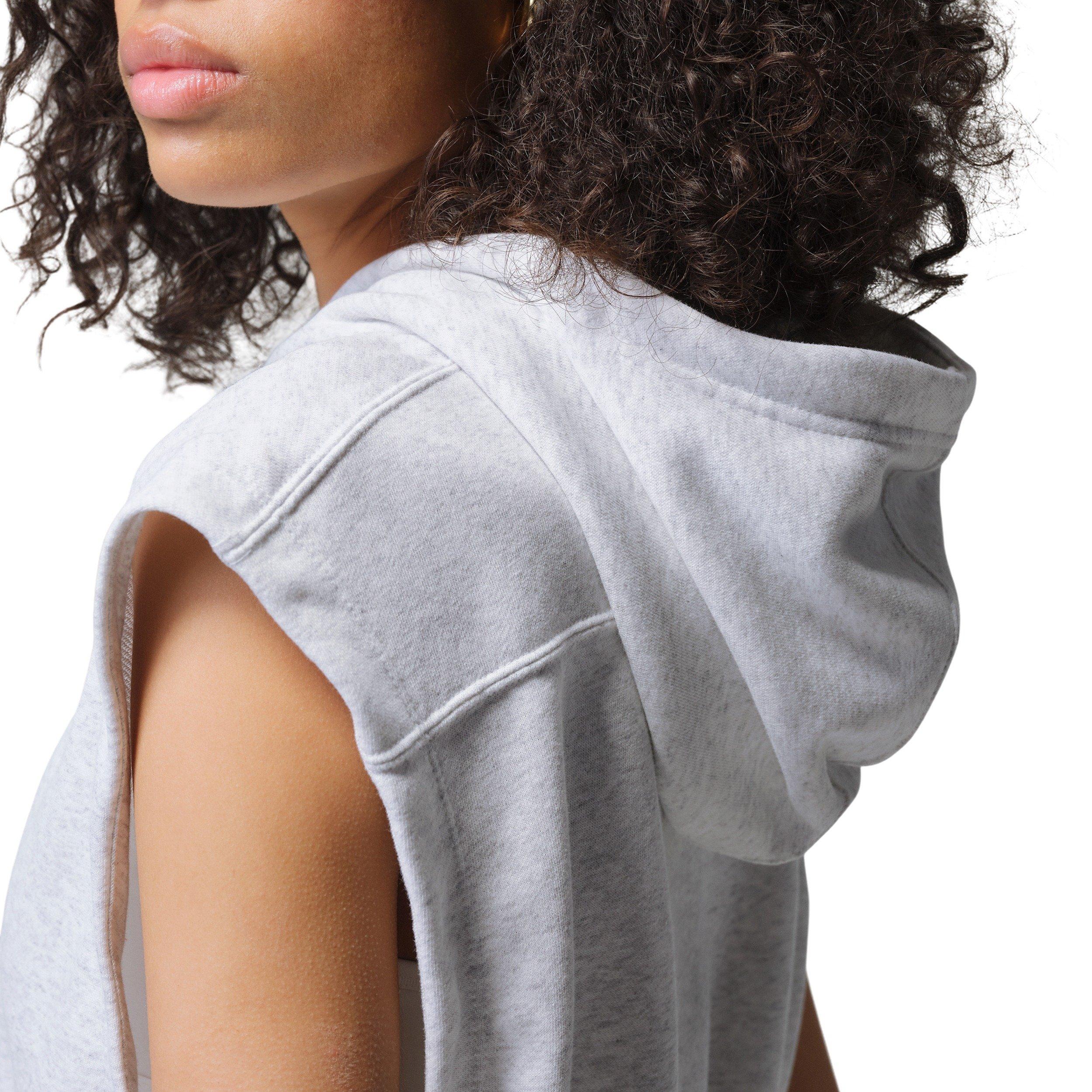 Jordan Women's Brooklyn Fleece French Terry Top - BIRCH HEATHER Thumbnail View 5
