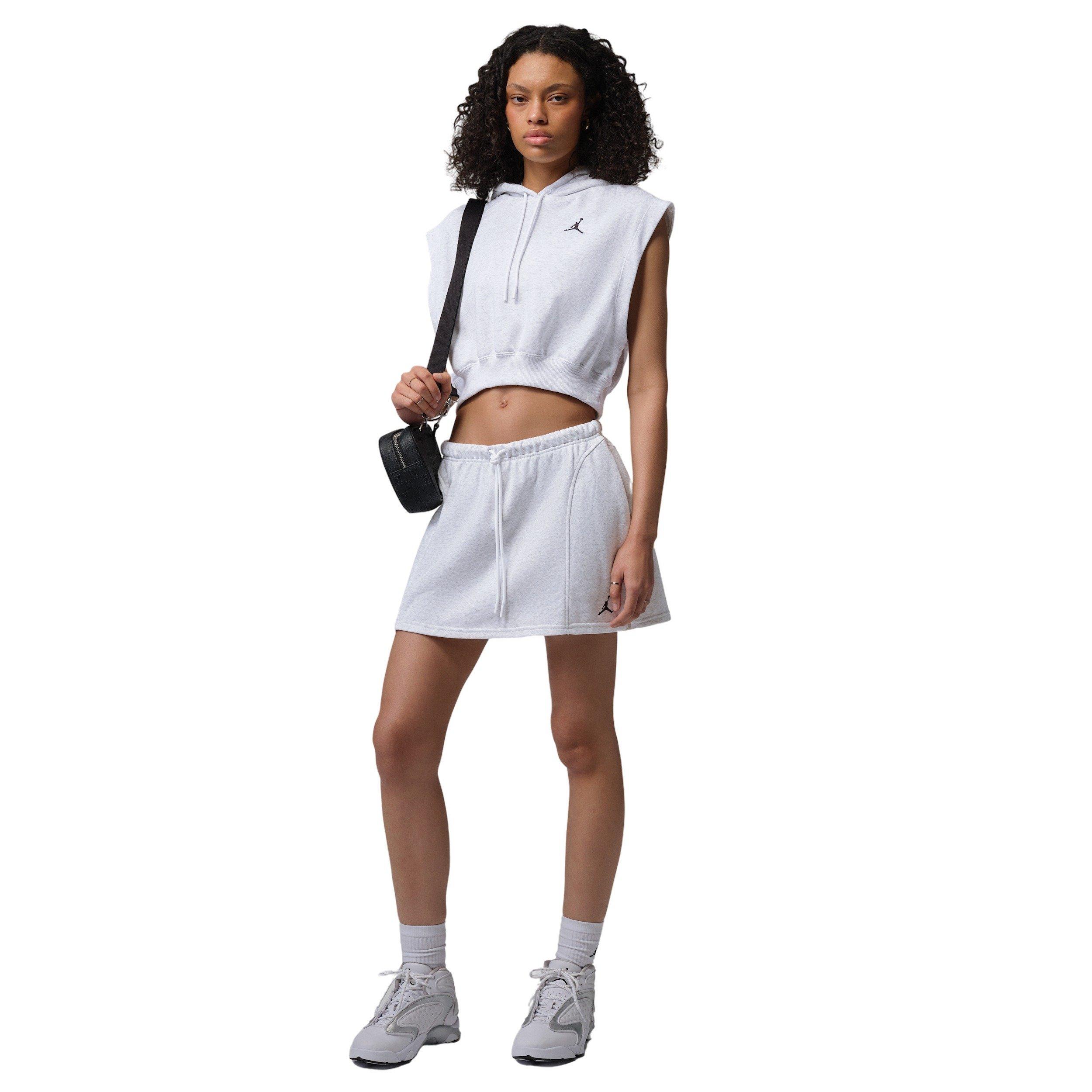 Jordan Women's Brooklyn Fleece French Terry Top - BIRCH HEATHER Thumbnail View 6
