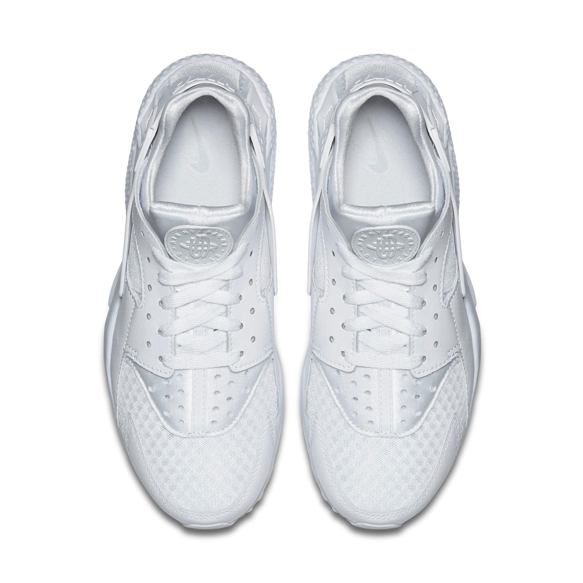 Nike Air Huarache Run "White" Men's Casual Shoe - WHITE Thumbnail View 4
