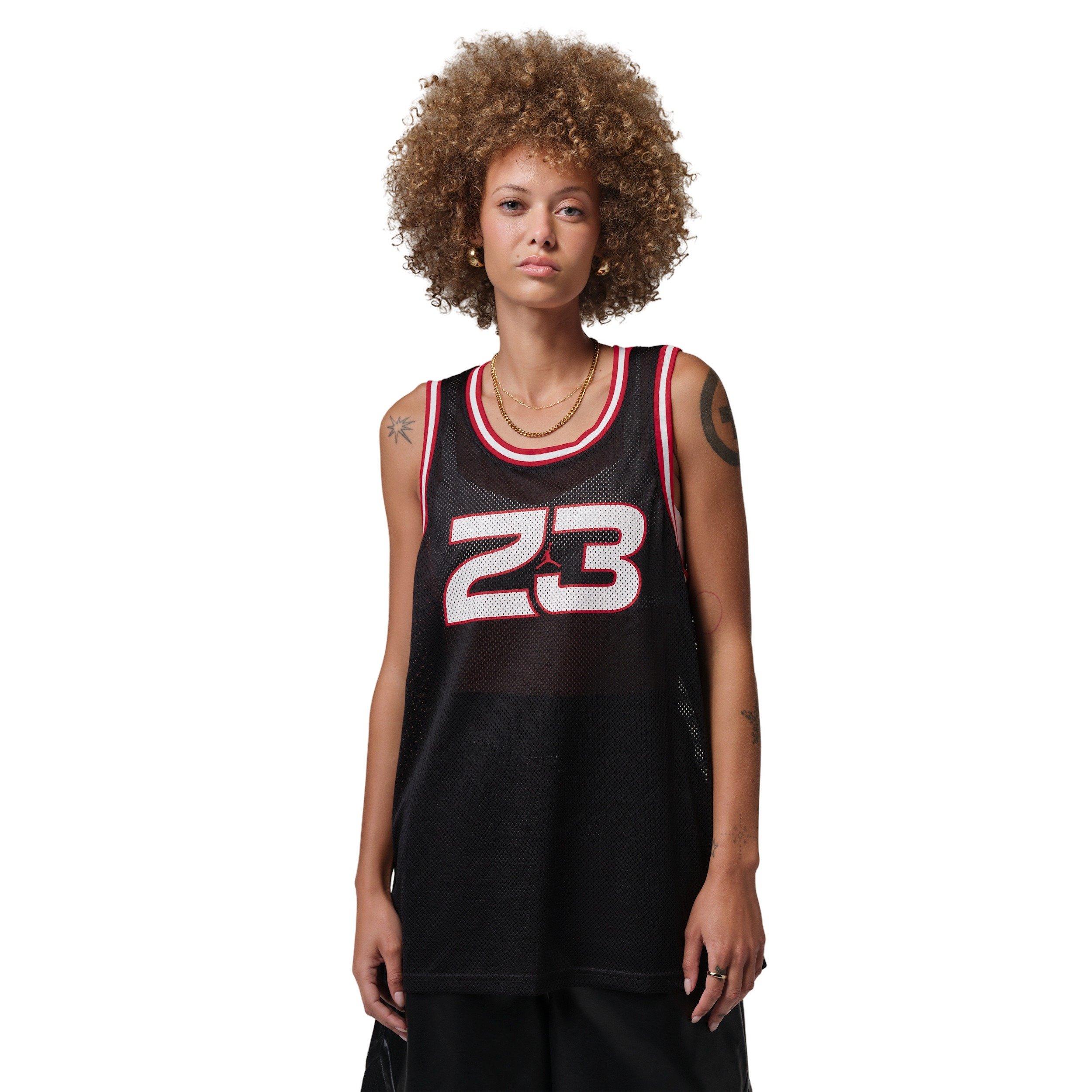 Jordan Women's Brooklyn Jersey - BLACK/RED Thumbnail View 1