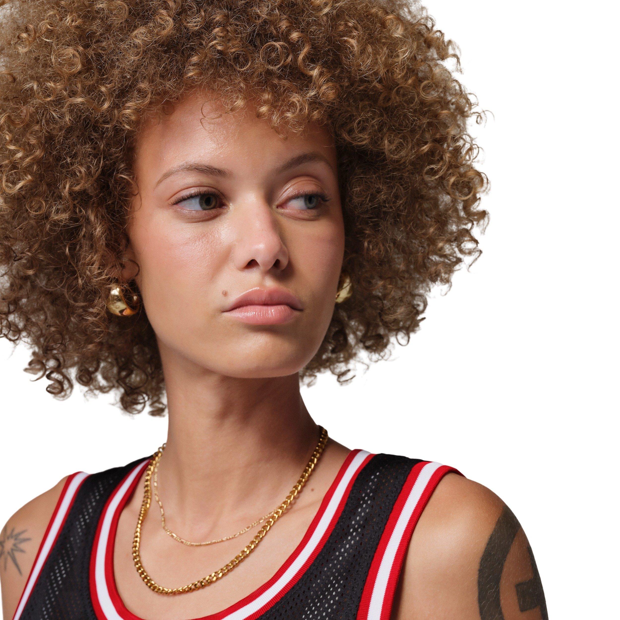Jordan Women's Brooklyn Jersey - BLACK/RED Thumbnail View 3