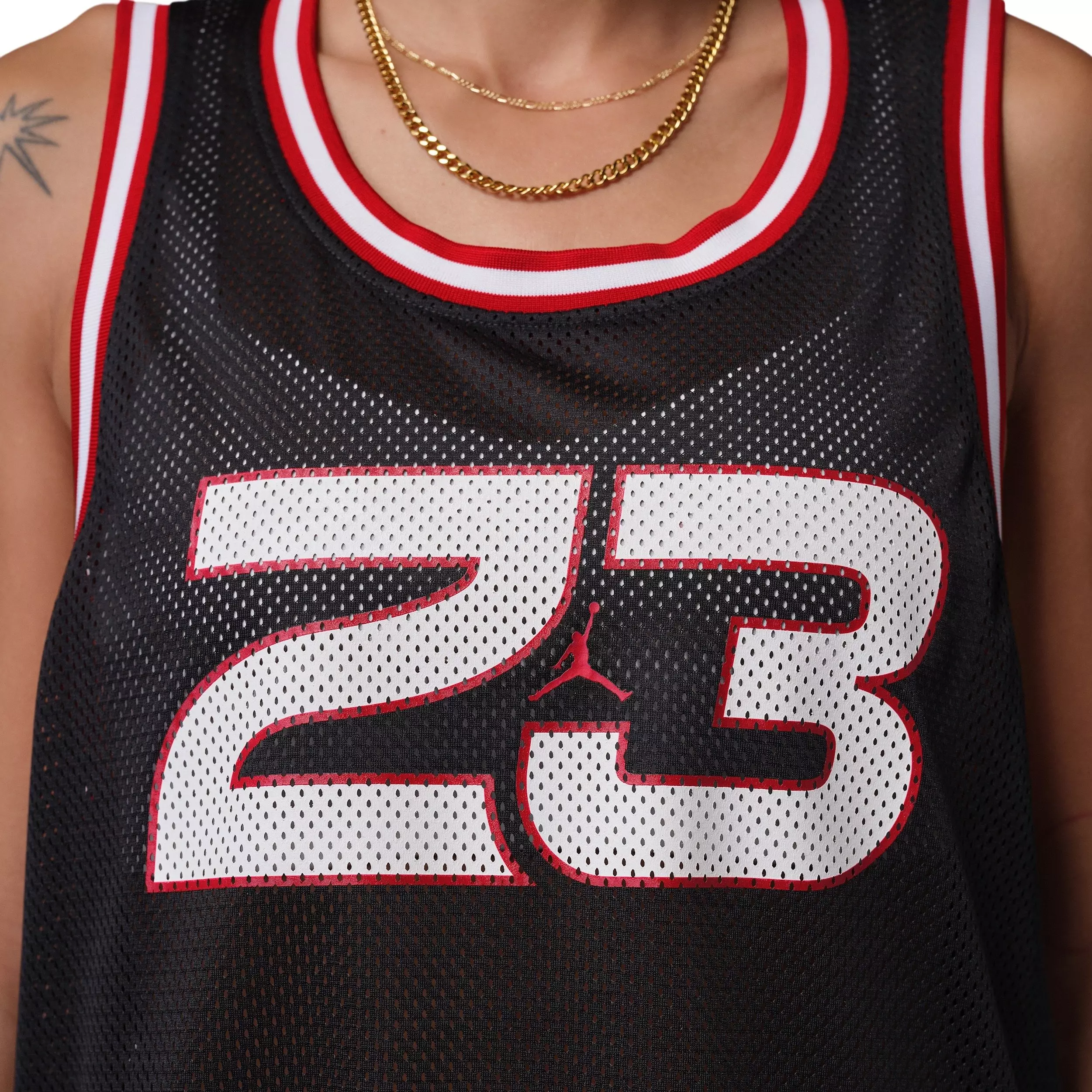 Jordan Women's Brooklyn Jersey - BLACK/RED