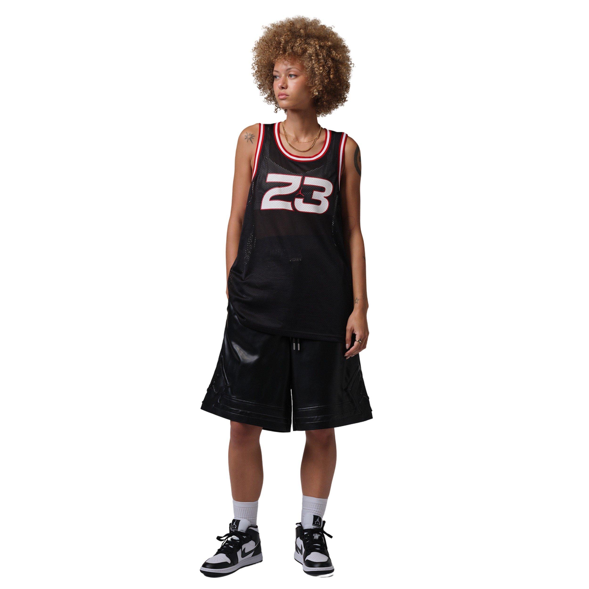 Jordan Women's Brooklyn Jersey - BLACK/RED Thumbnail View 6