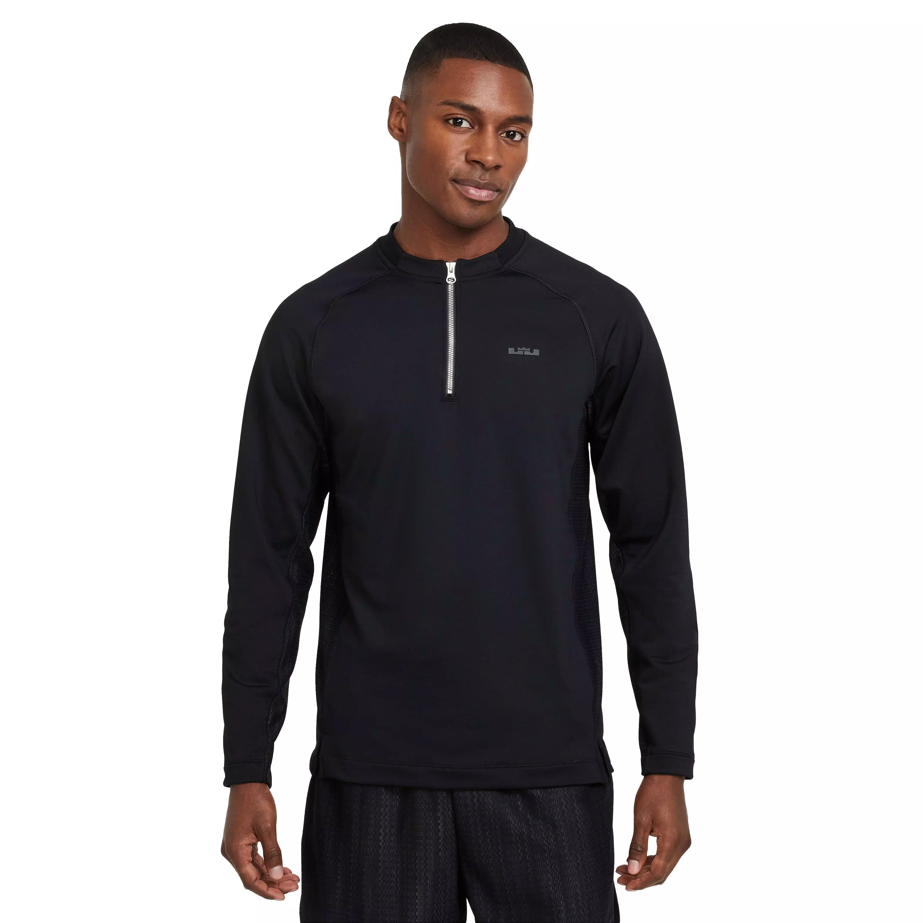 Nike Men's LeBron Dri-FIT DNA 1/4 Zip Basketball Top - BLACK