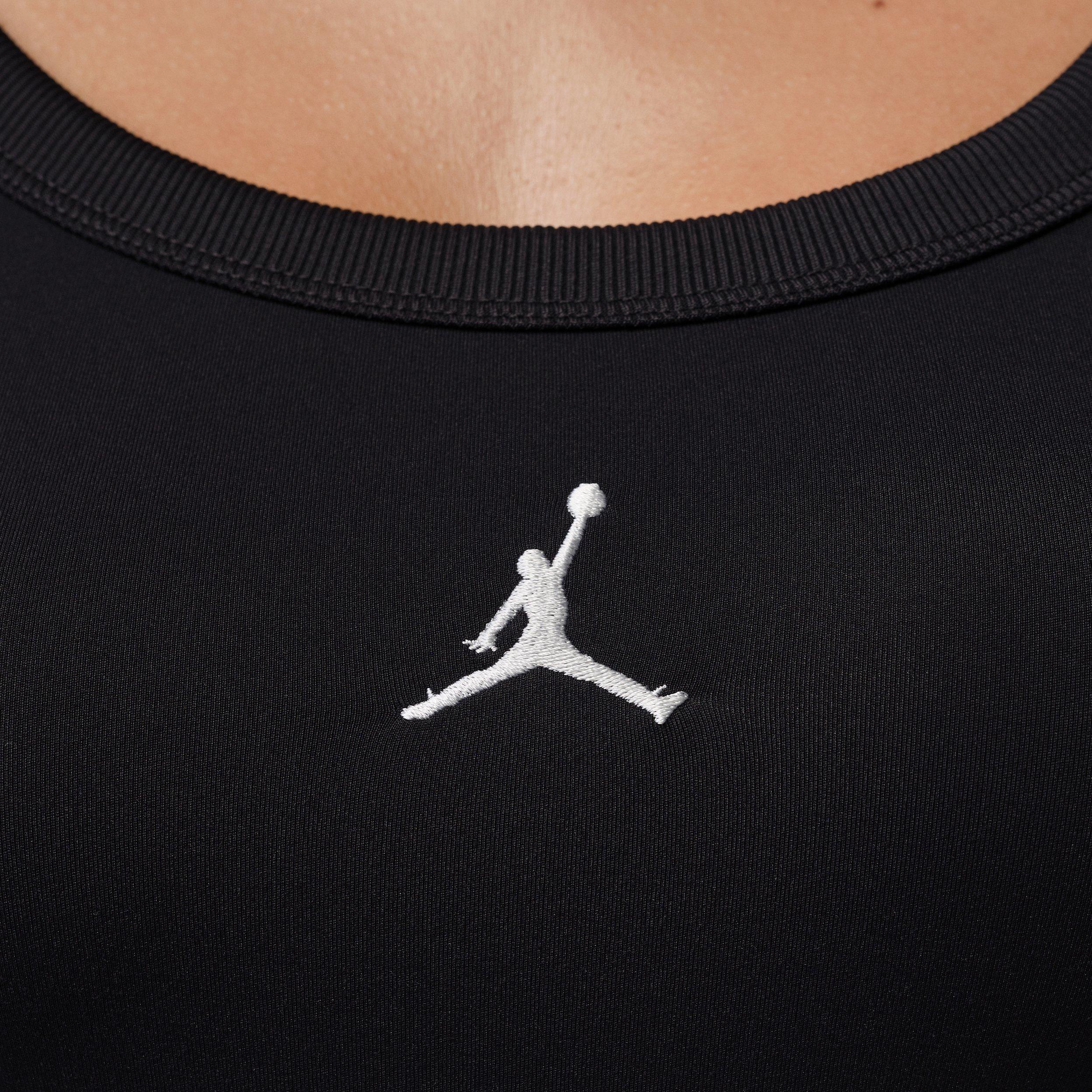 Jordan Women's Brooklyn Essentials Tank Bodysuit - BLACK/WHITE Thumbnail View 4