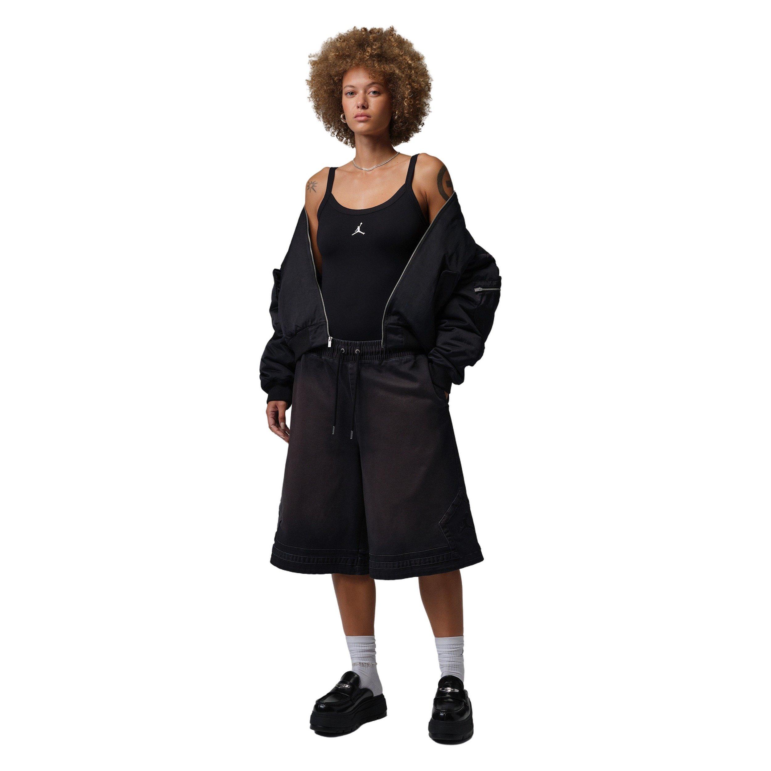 Jordan Women's Brooklyn Essentials Tank Bodysuit - BLACK/WHITE Thumbnail View 5