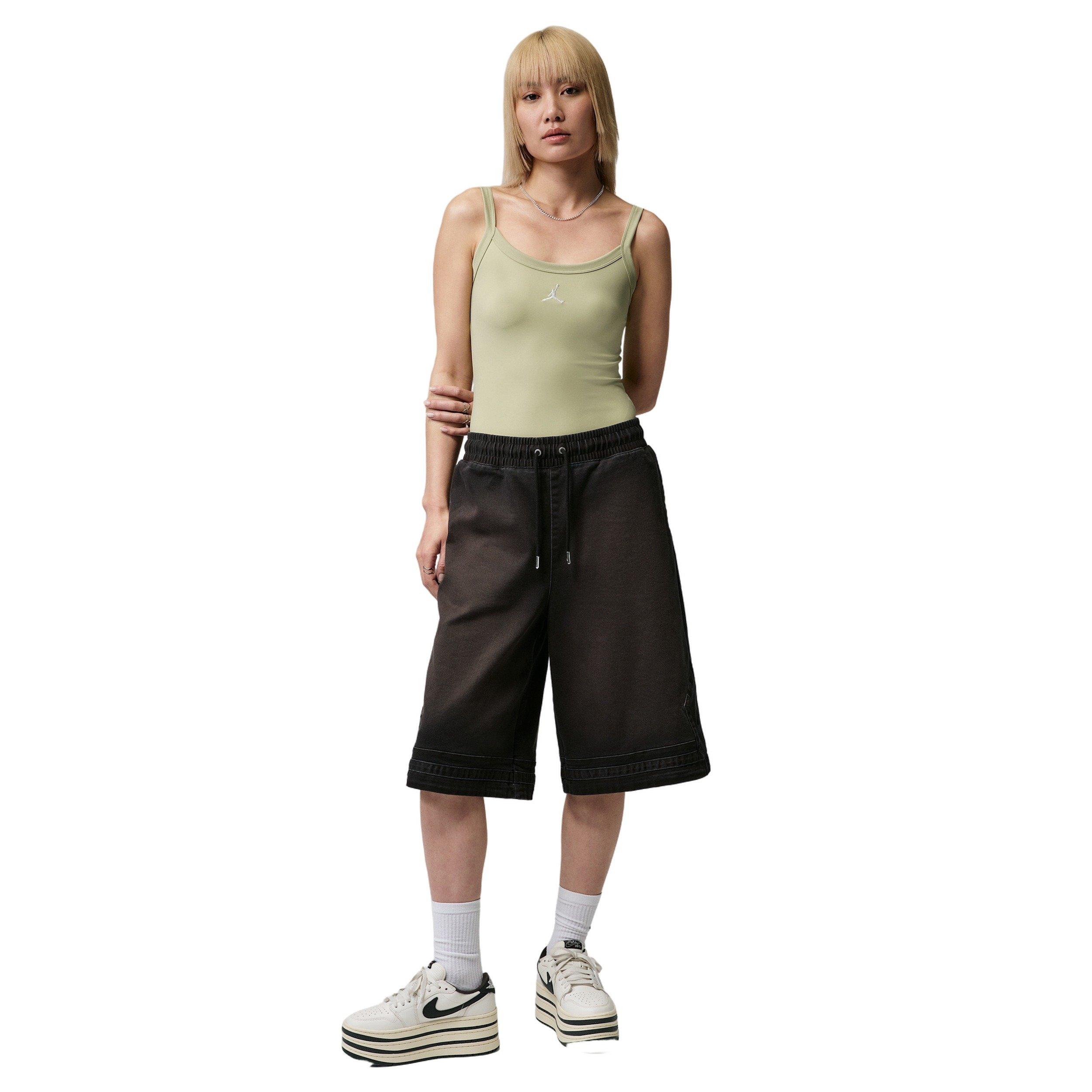 Jordan Women's Brooklyn Essentials Tank Bodysuit - OLIVE/WHITE Thumbnail View 5
