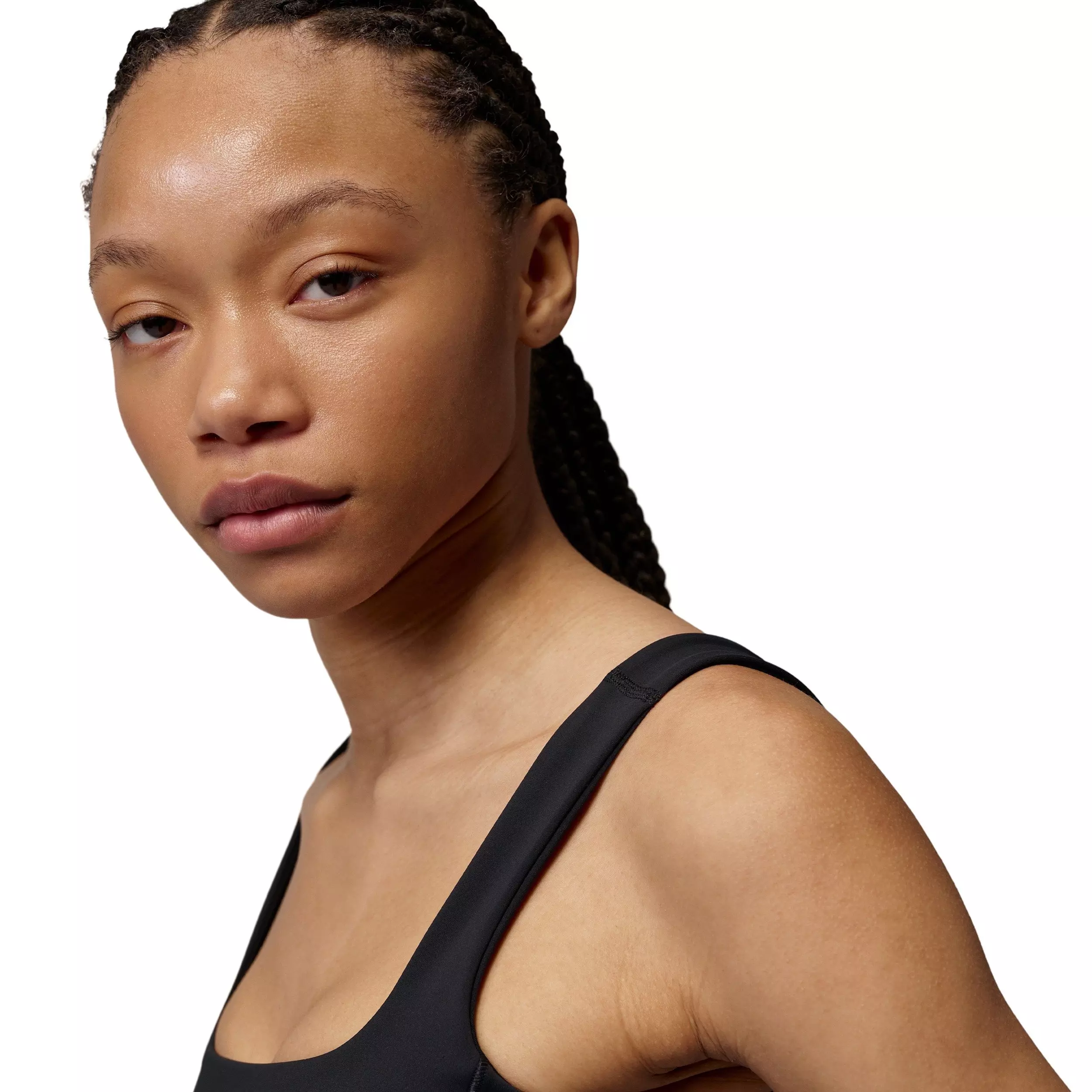 Jordan Women's Sports Flightweight Dri-FIT Cropped Top - Black - BLACK