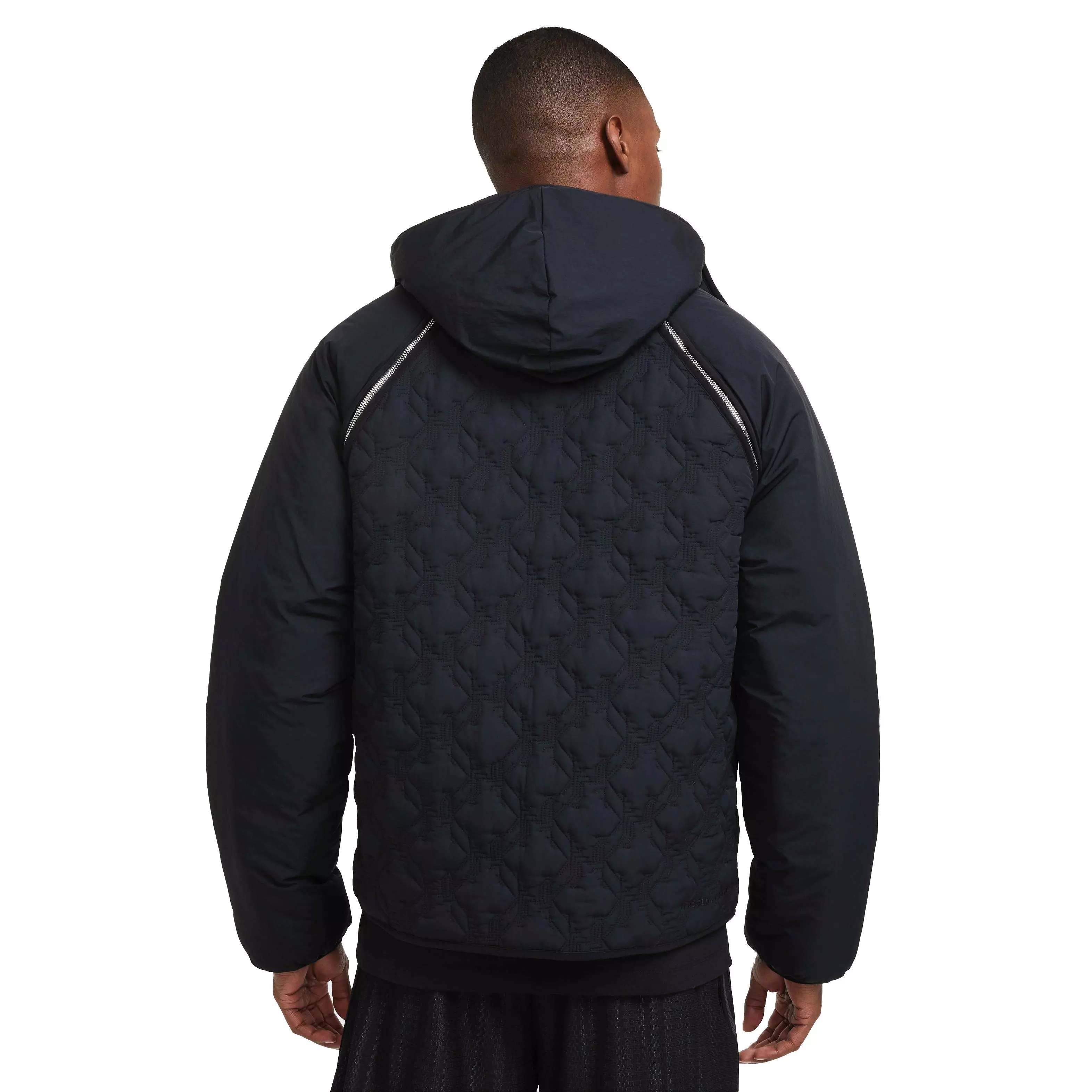Nike Men's Lebron James Therma-FIT ADV Insulated Filled Basketball Jacket - BLACK