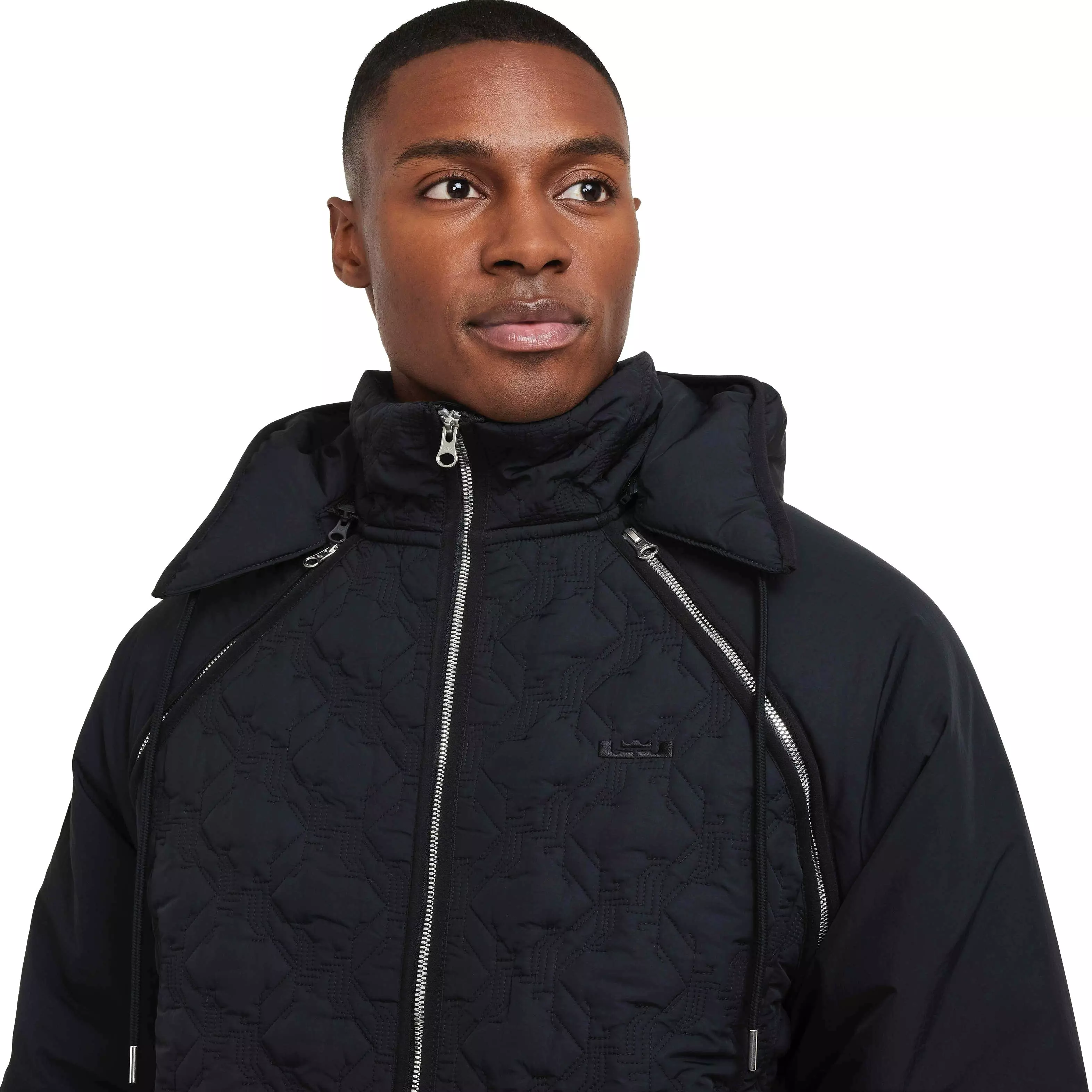 Nike Men's Lebron James Therma-FIT ADV Insulated Filled Basketball Jacket - BLACK