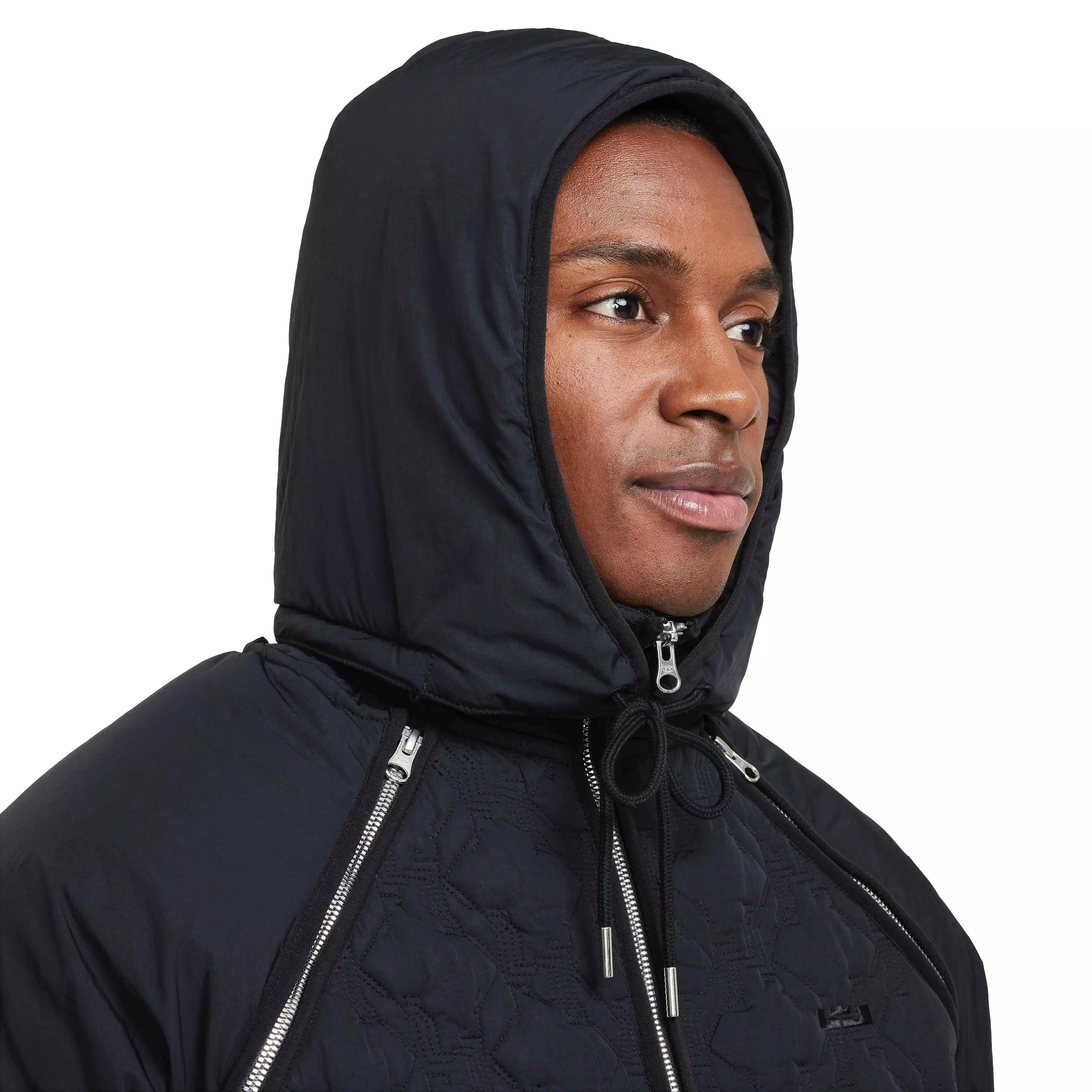 Nike Men's Lebron James Therma-FIT ADV Insulated Filled Basketball Jacket - BLACK
