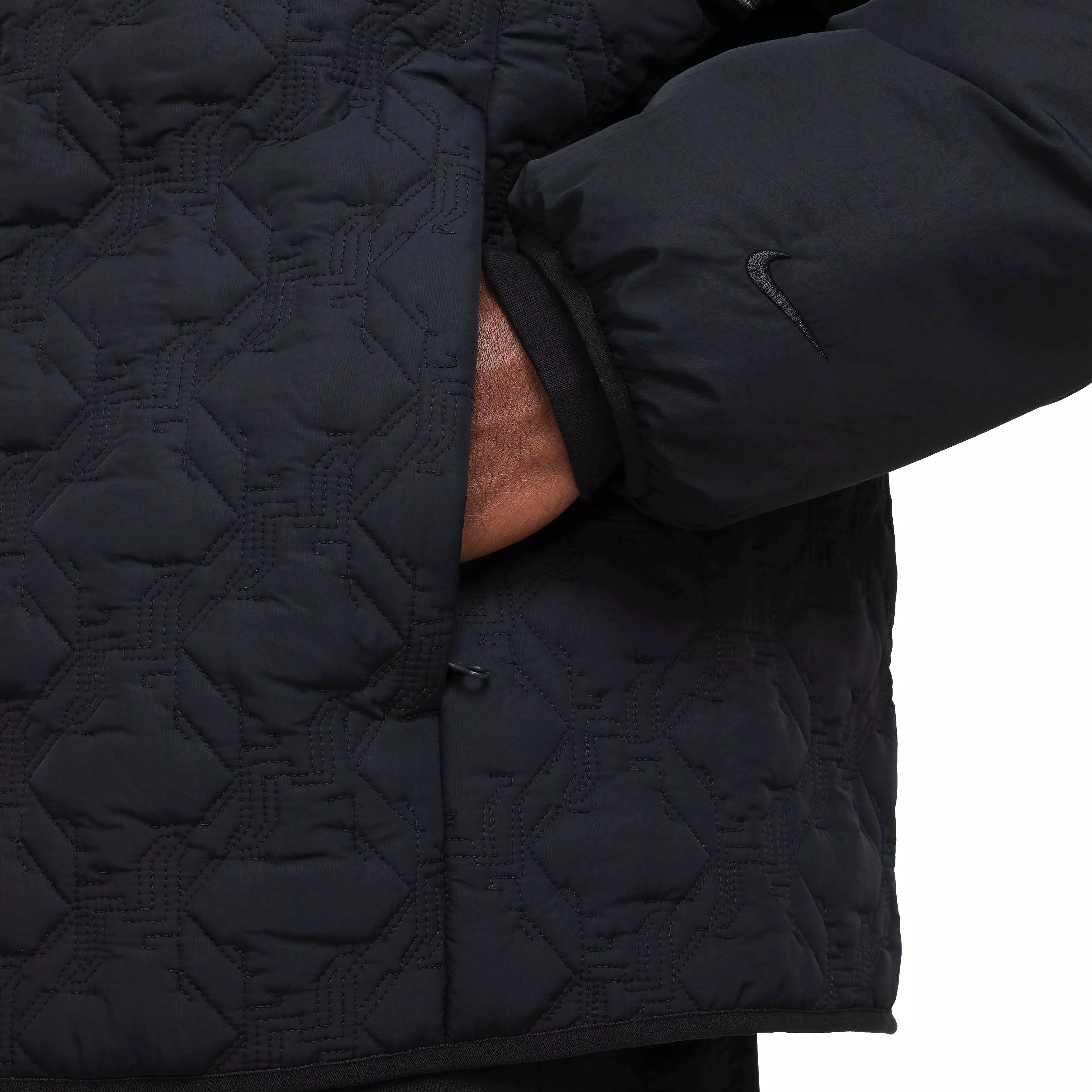 Nike Men's Lebron James Therma-FIT ADV Insulated Filled Basketball Jacket - BLACK