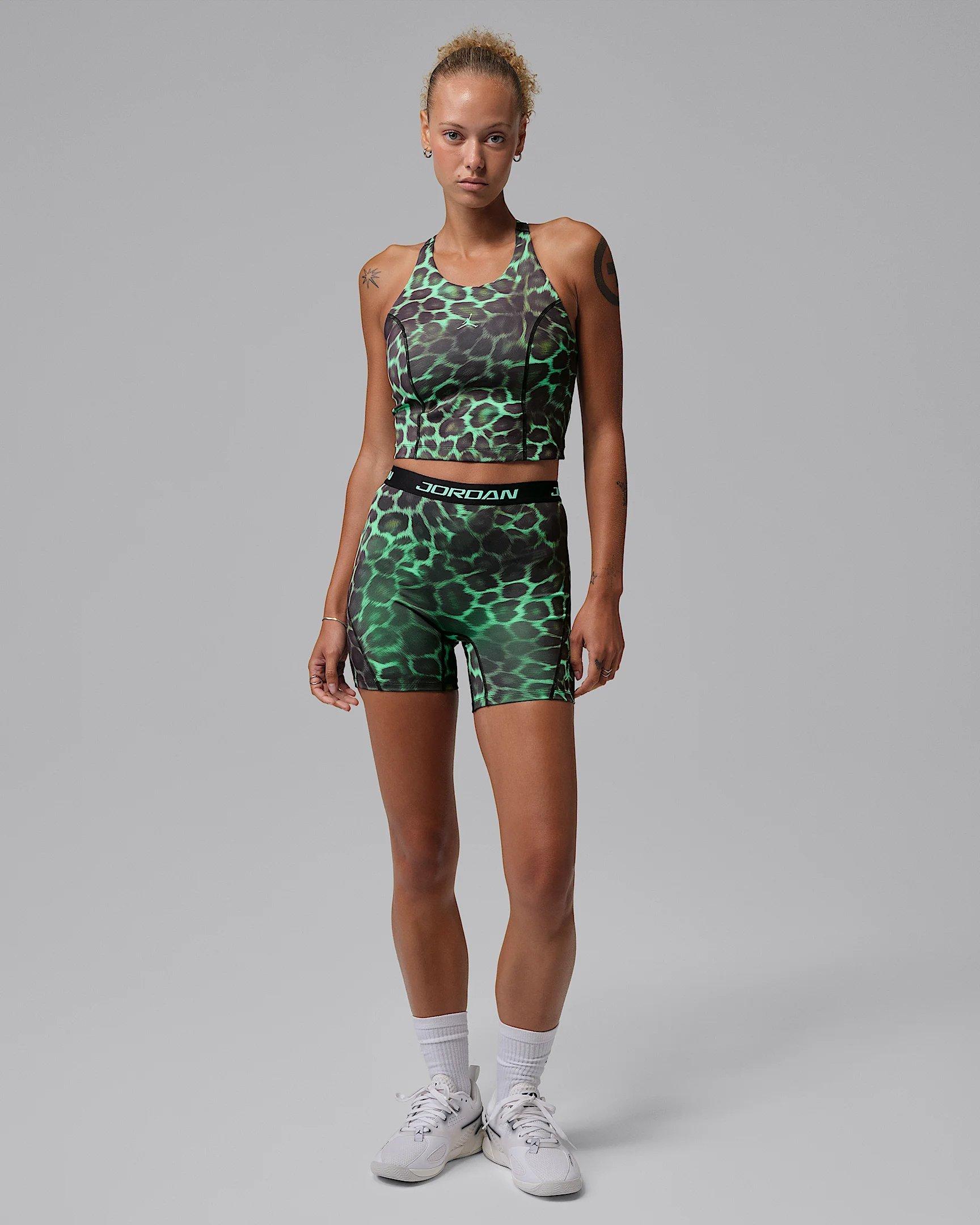 Jordan Women's Sport Dri-FIT AOP Top - Green - GREEN Thumbnail View 5