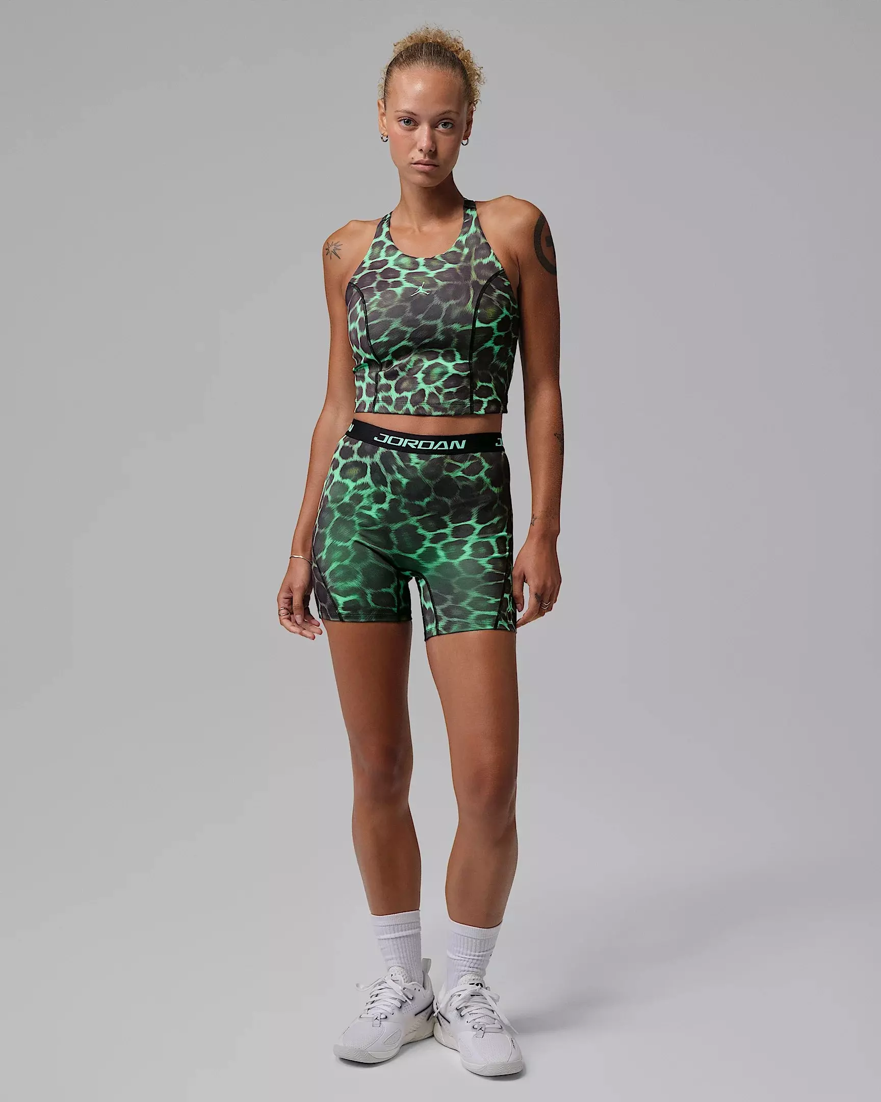 Jordan Women's Sport Dri-FIT AOP Top - Green - GREEN