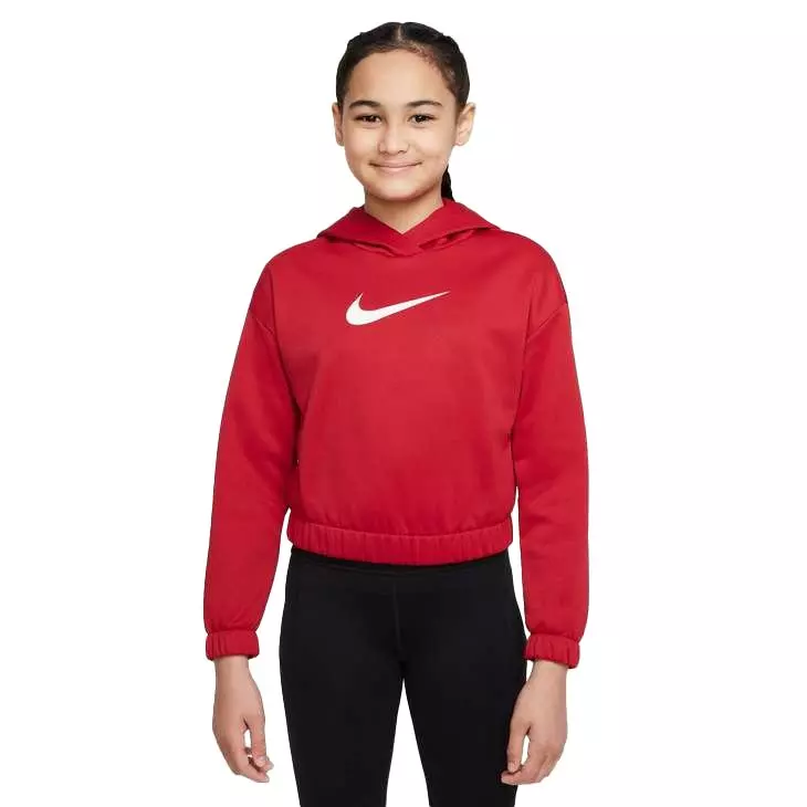 Nike Big Girls' Therma-FIT Hoodie - RED