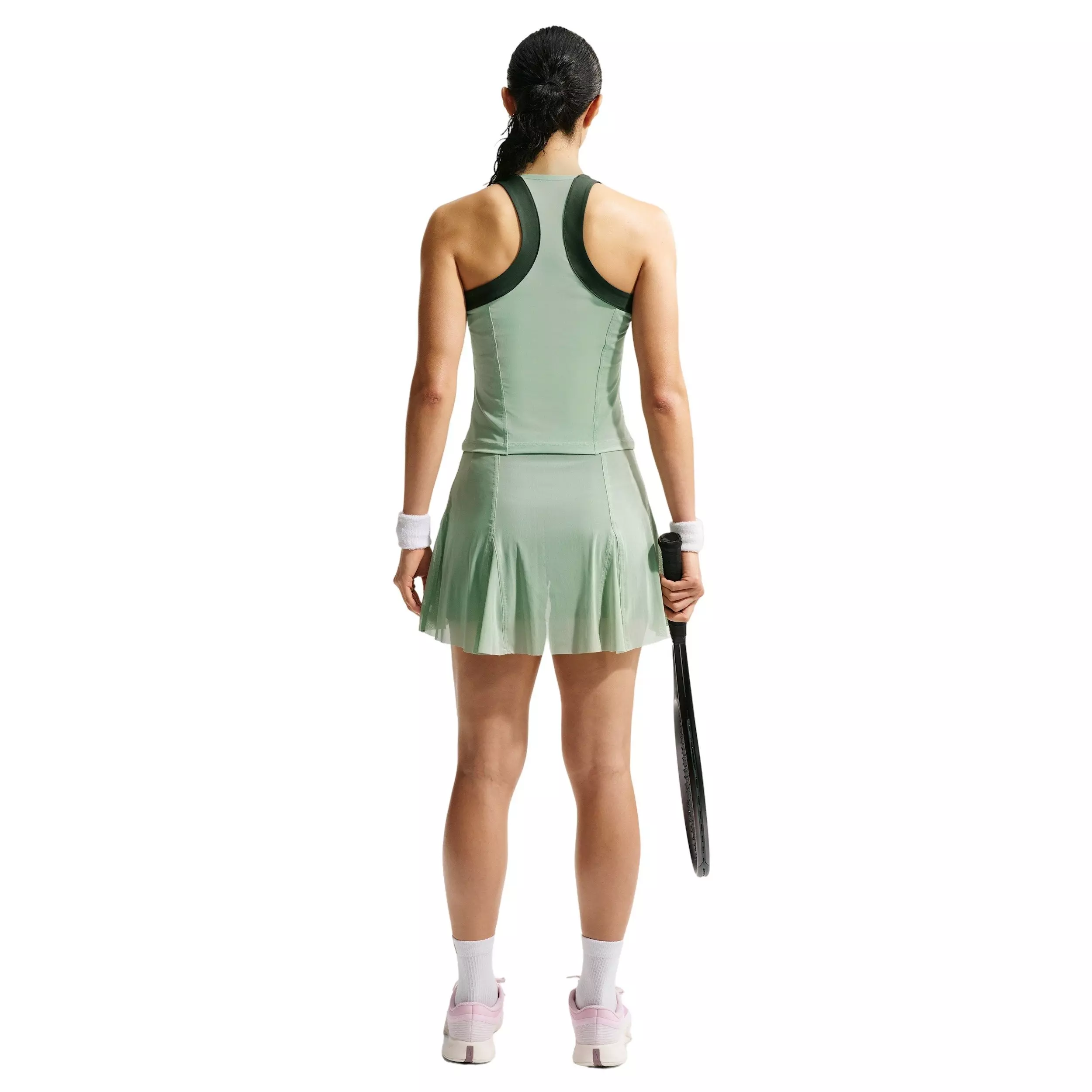 Nike Women's Court Slam Tennis Tank Top - GREEN/BLACK