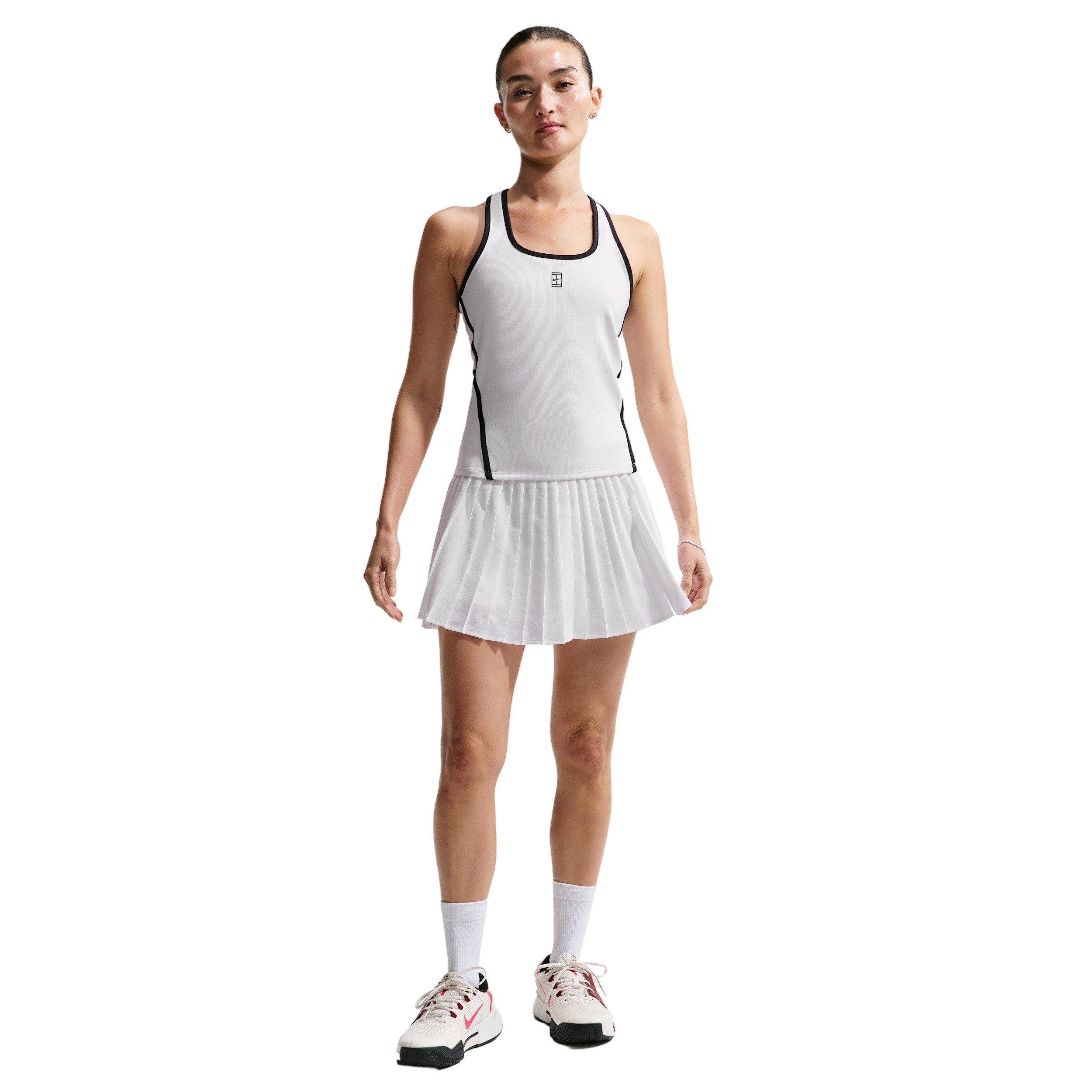 Nike Women's Advantage Tank Top - WHITE/BLACK Thumbnail View 4