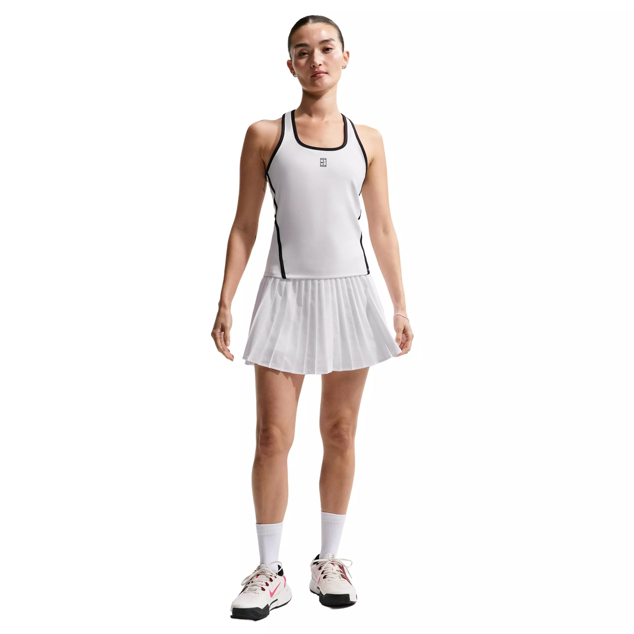 Nike Women's Advantage Tank Top - WHITE/BLACK