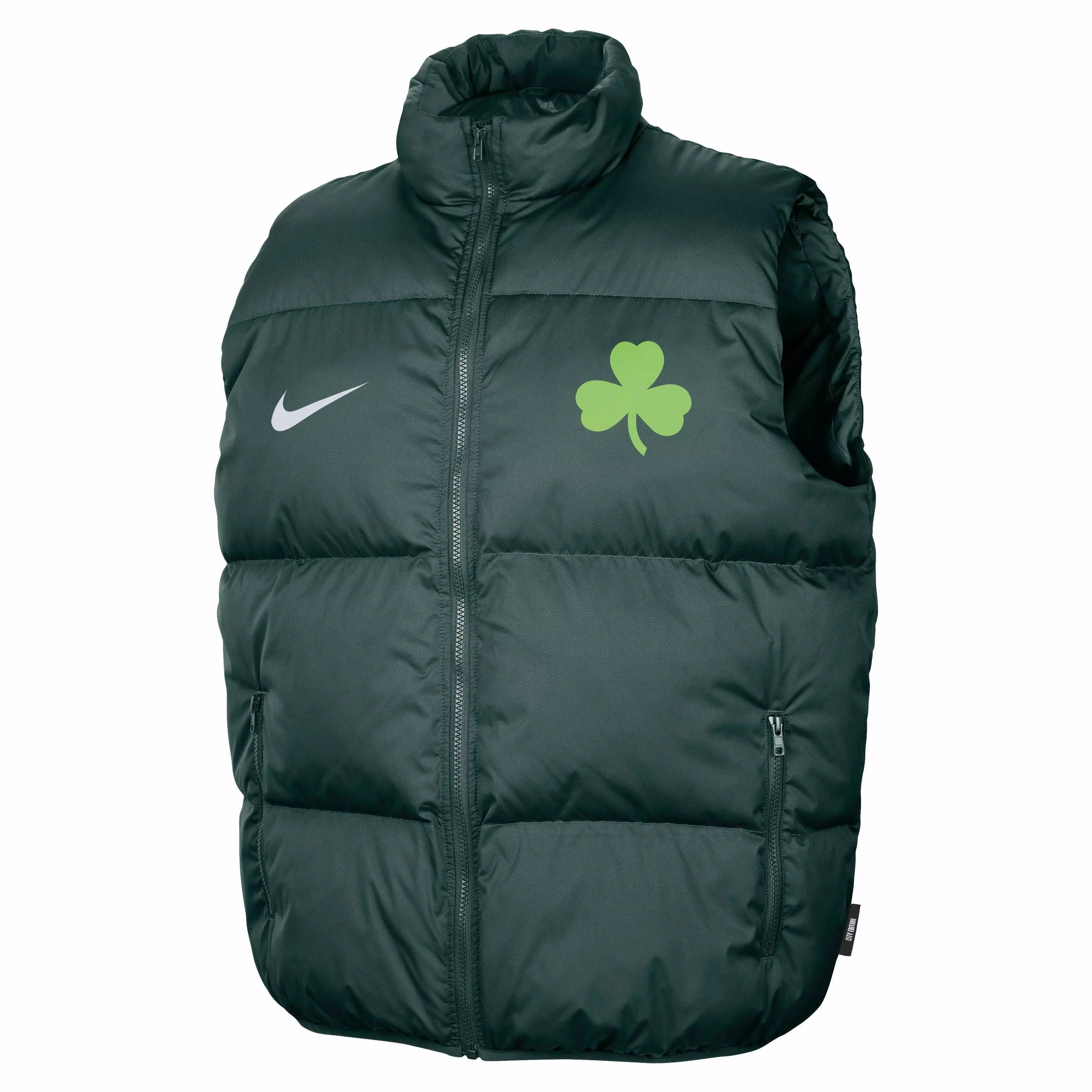 Nike Men's NBA Boston Celtics CE Puffer Vest - GREEN