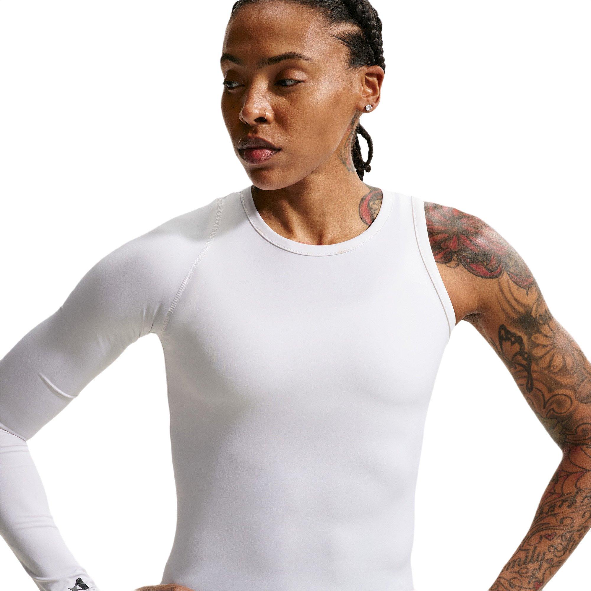 Nike A'ja Wilson Women's A'symmetric Reversible Dri-FIT Basketball Top - WHITE/BLACK Thumbnail View 3