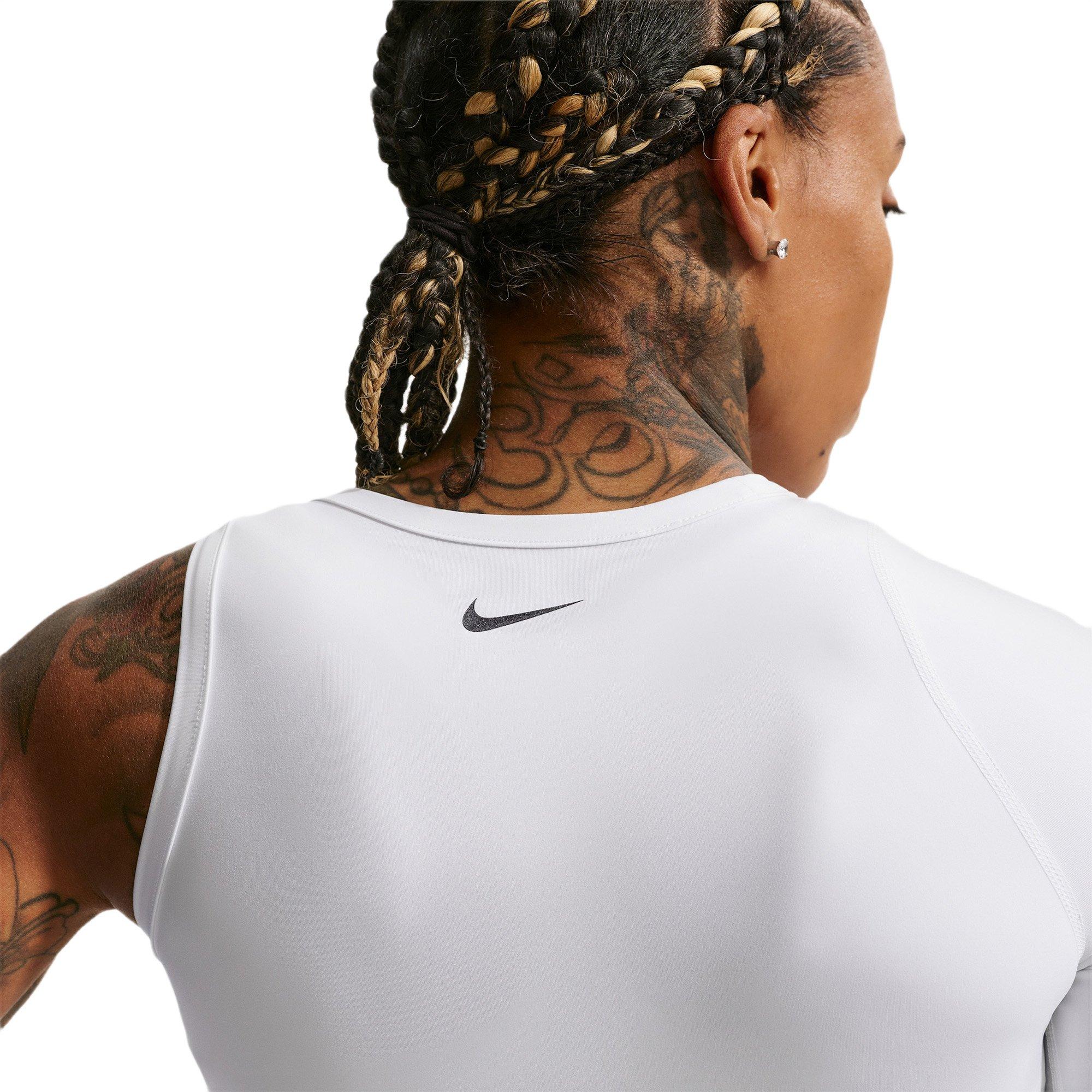 Nike A'ja Wilson Women's A'symmetric Reversible Dri-FIT Basketball Top - WHITE/BLACK Thumbnail View 4