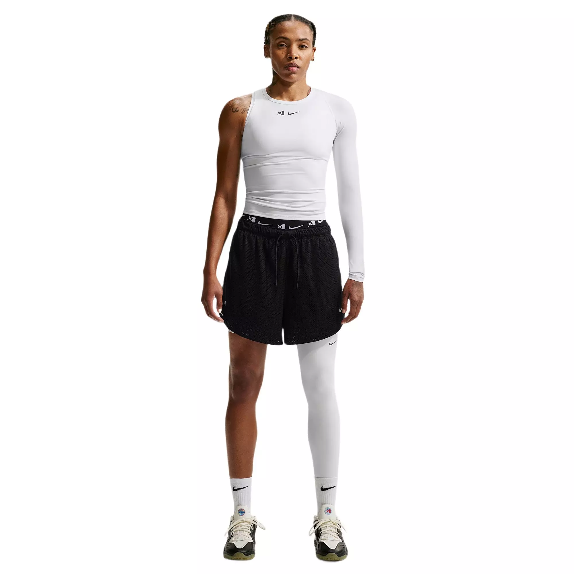 Nike A'ja Wilson Women's A'symmetric Reversible Dri-FIT Basketball Top - WHITE/BLACK