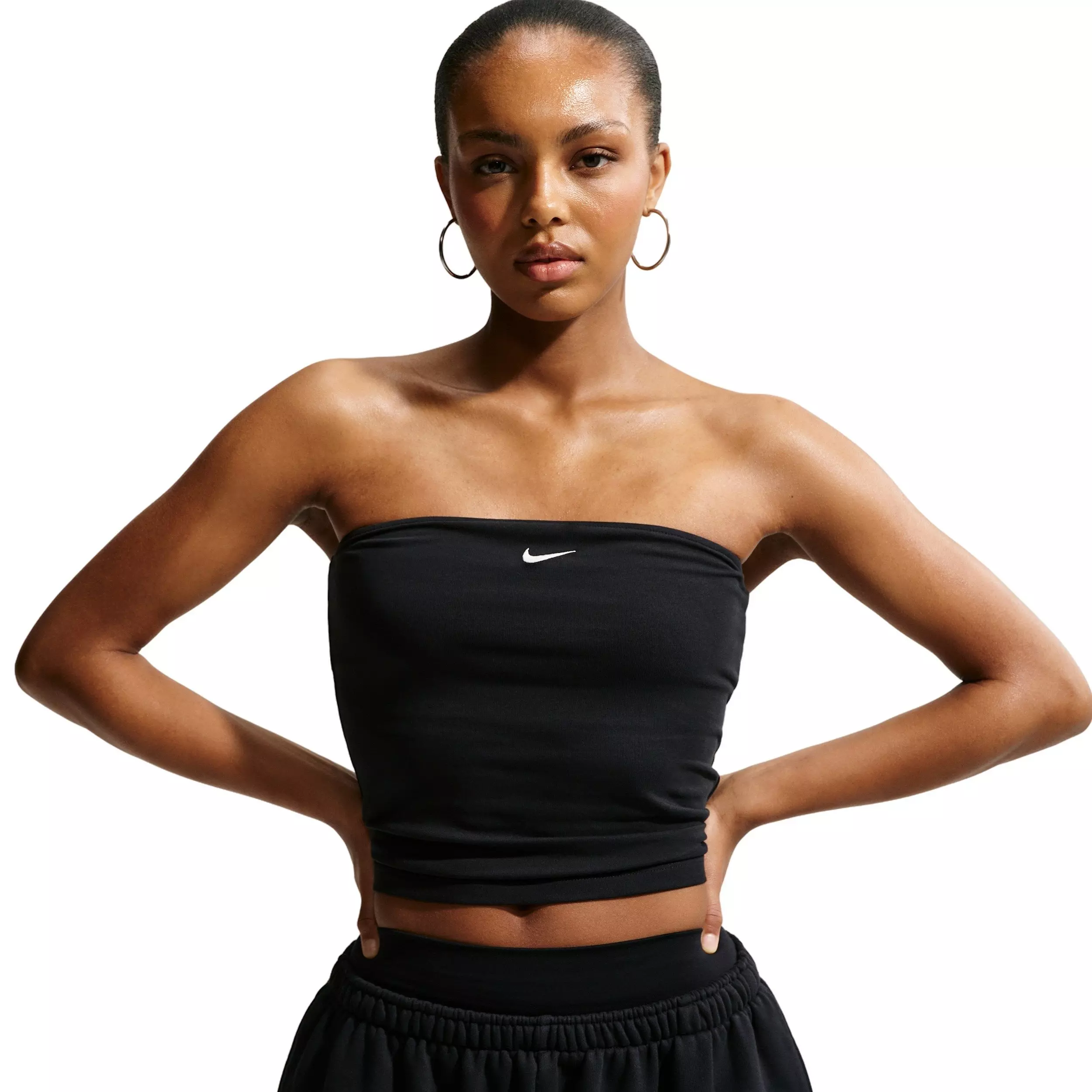 Nike Women's Sportswear Tight Tube Top - BLACK/OFF-WHITE