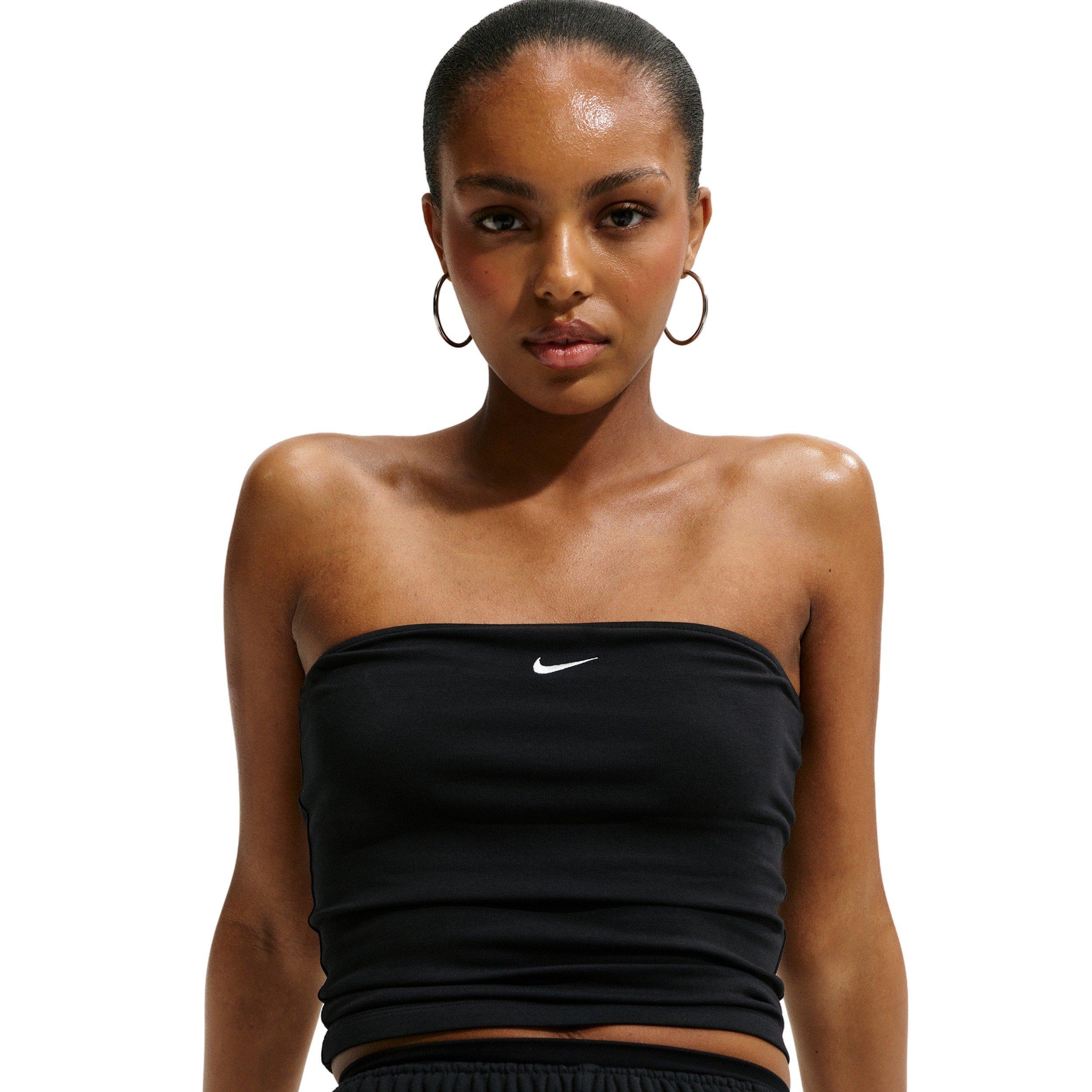 Nike Women's Sportswear Tight Tube Top - BLACK/OFF-WHITE