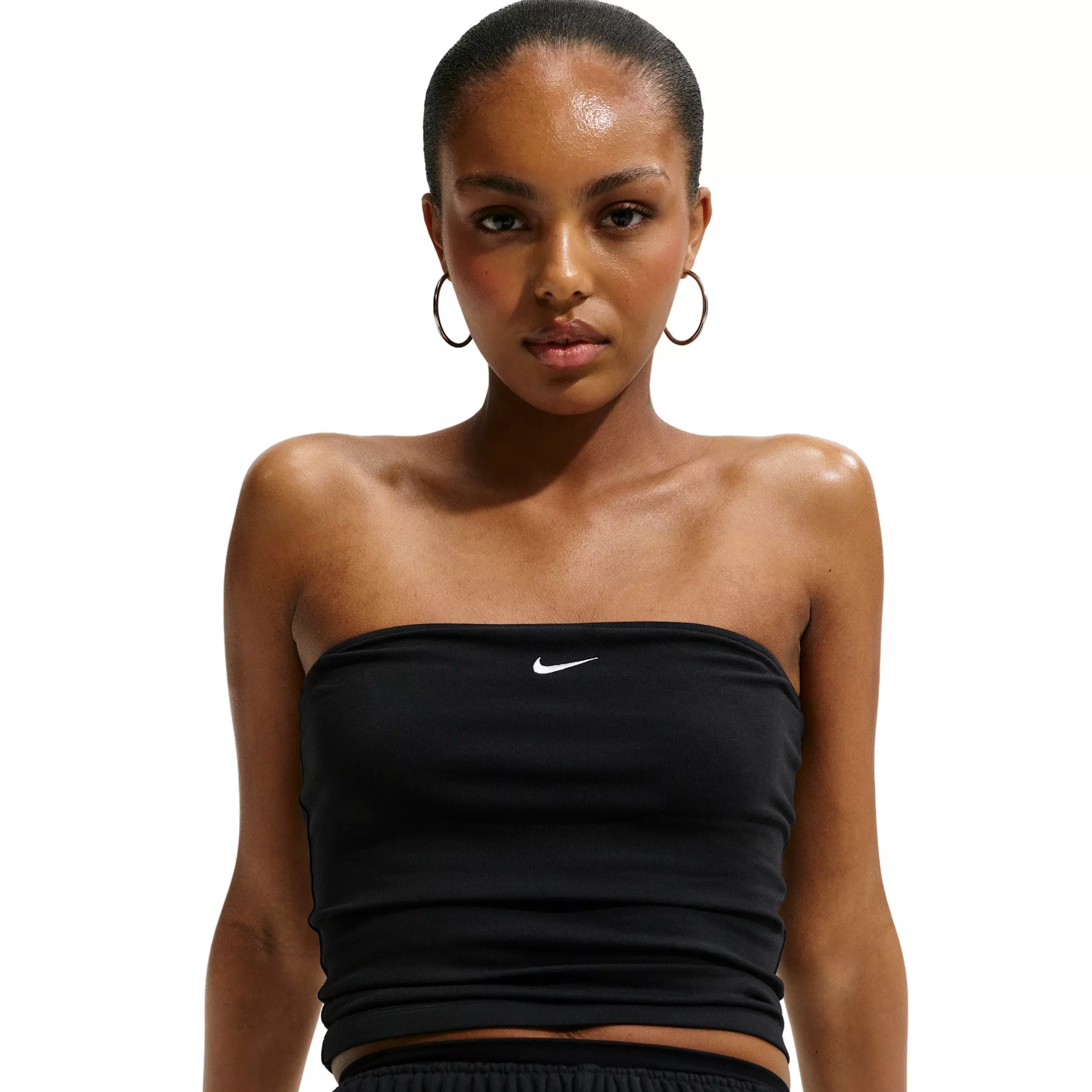 Nike Women's Sportswear Tight Tube Top - BLACK/OFF-WHITE