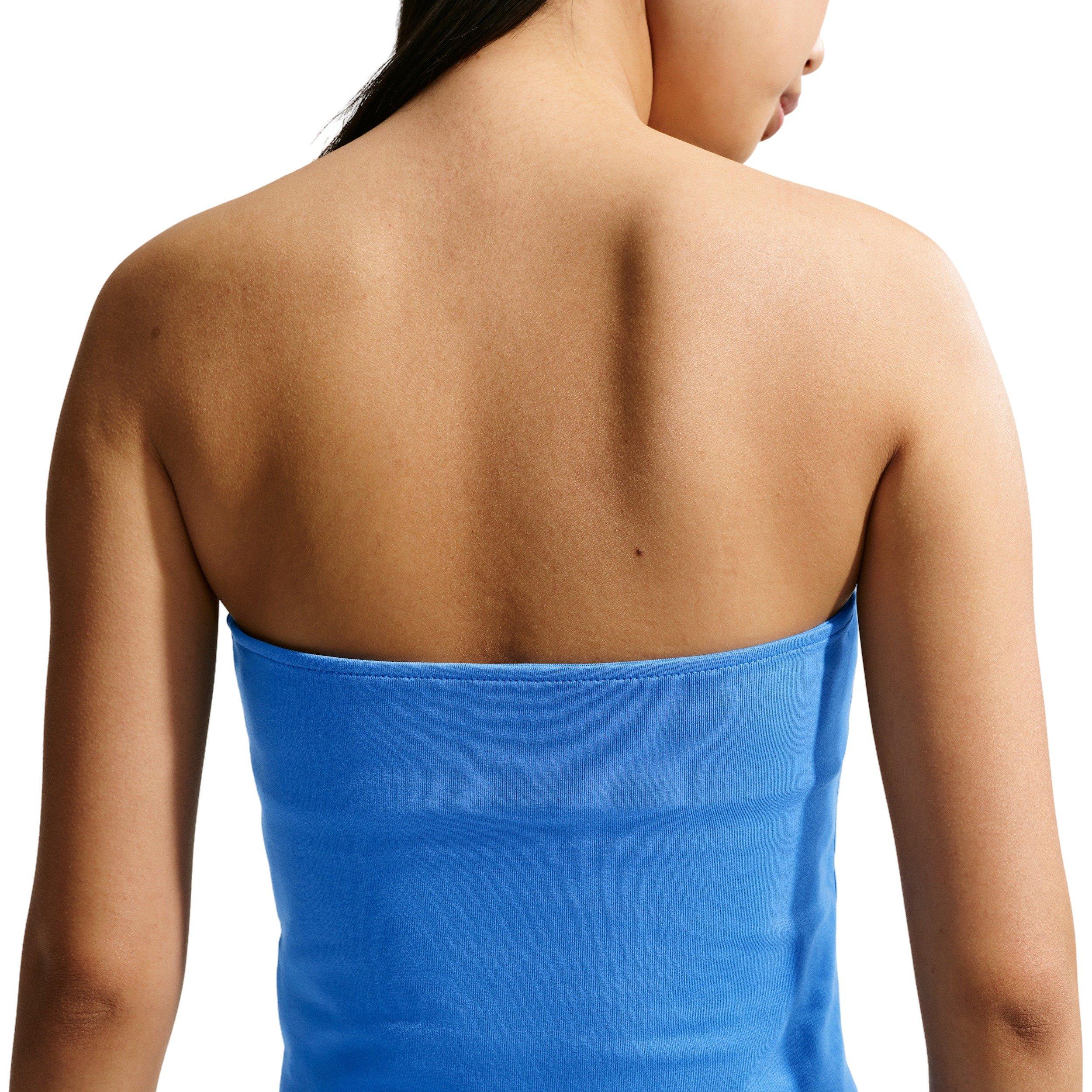 Nike Women's Sportswear Tight Tube Top - LT BLUE Thumbnail View 2