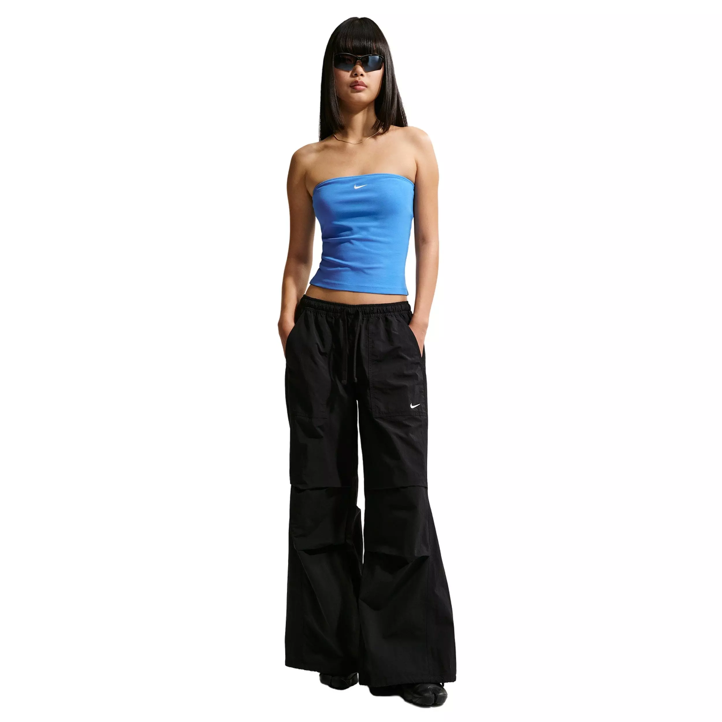 Nike Women's Sportswear Tight Tube Top - LT BLUE