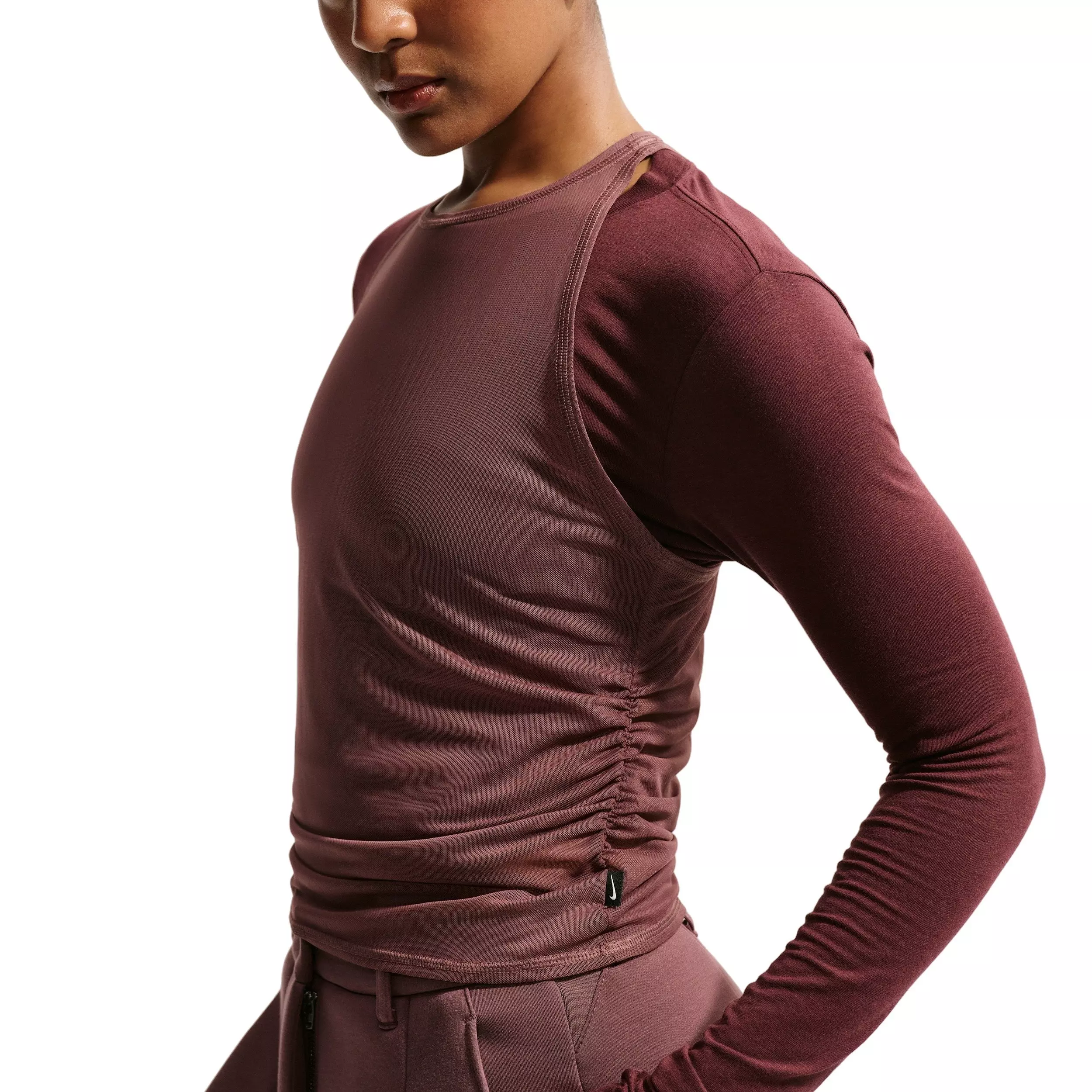 Nike Women's Sportswear Tight Sheer Tank Top - PURPLE