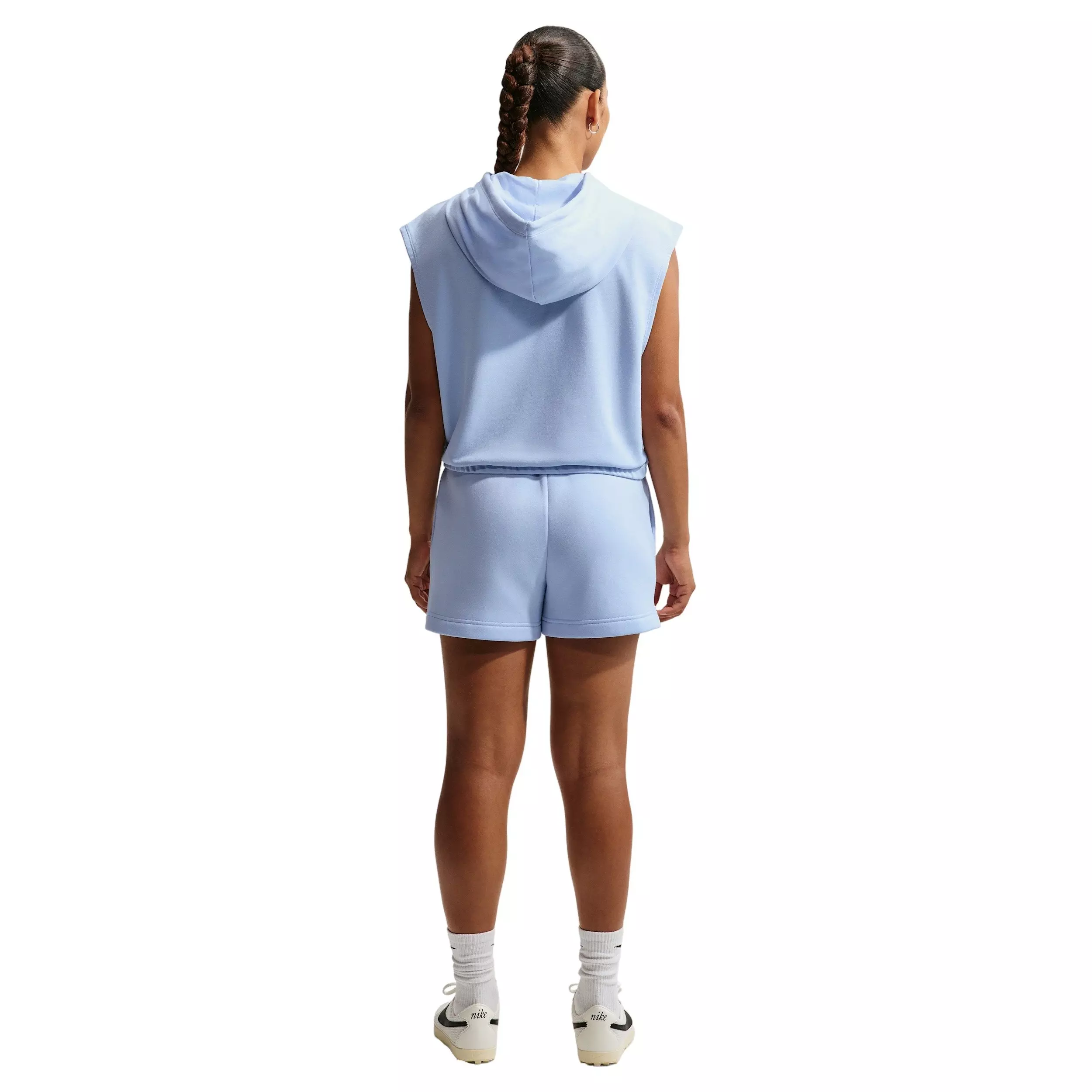 Nike Women's Sportswear Phoenix Fleece Sleeveless Hoodie - BLUE