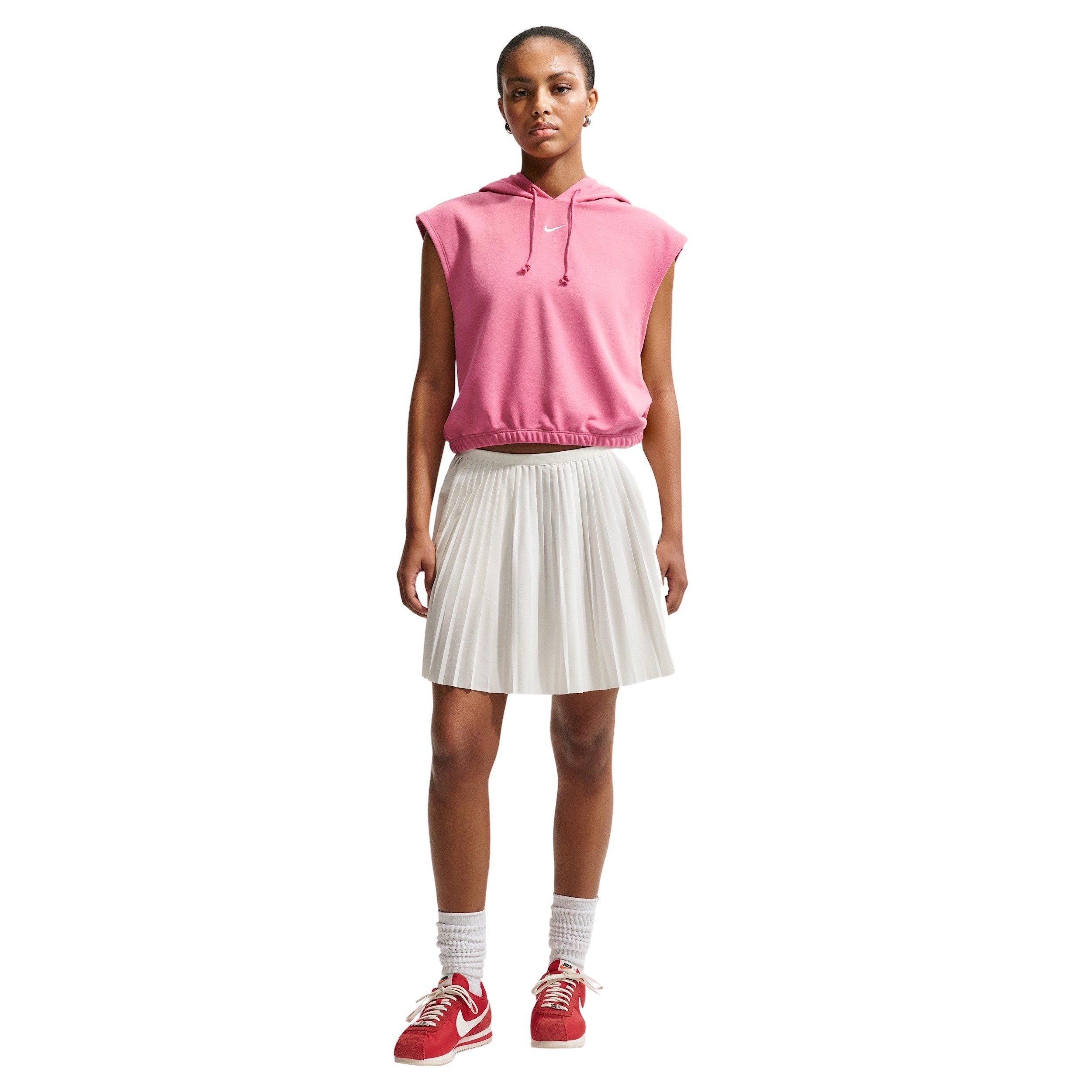 Nike Women's Sportswear Phoenix Fleece Sleeveless Hoodie - PINK Thumbnail View 1