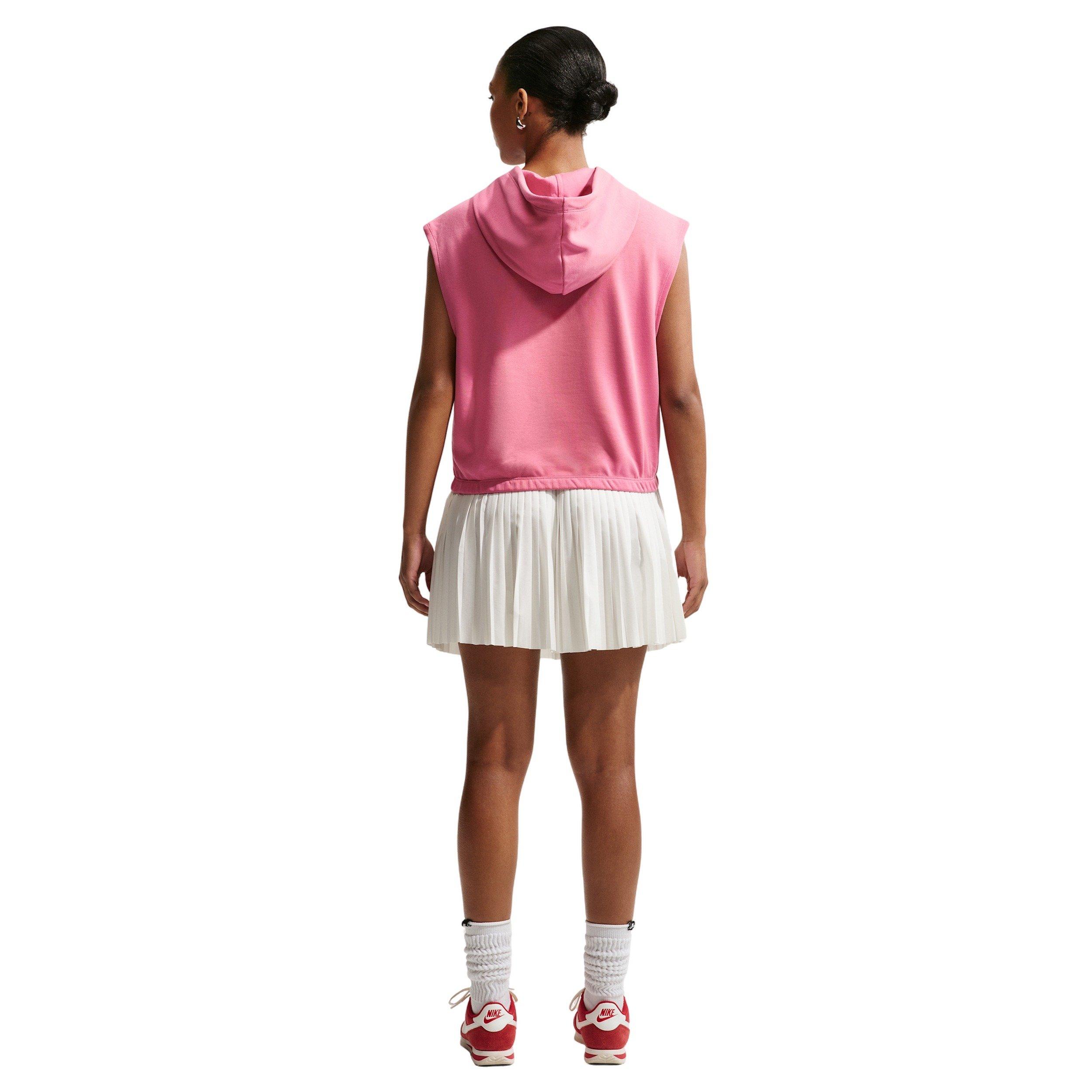 Nike Women's Sportswear Phoenix Fleece Sleeveless Hoodie - PINK Thumbnail View 2