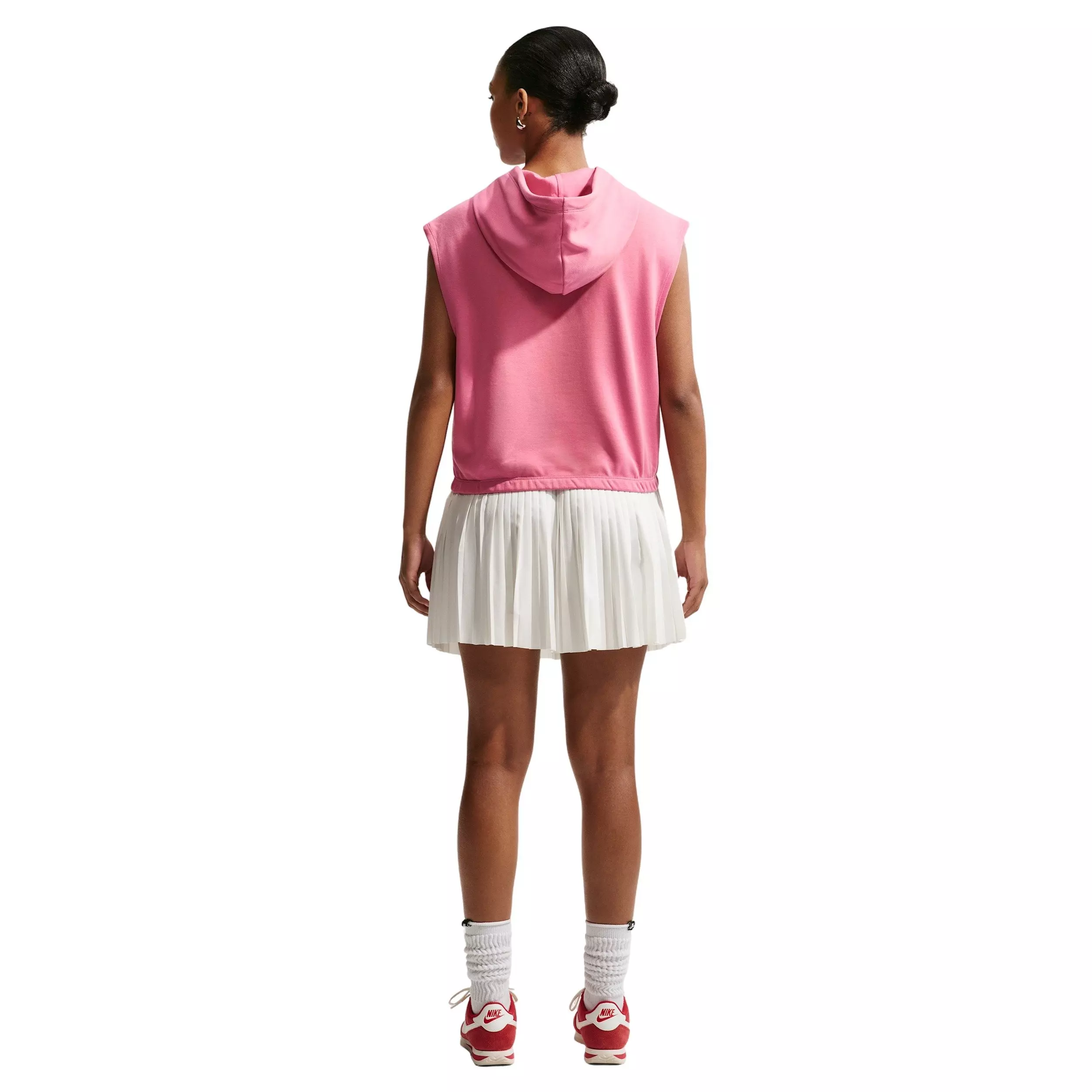 Nike Women's Sportswear Phoenix Fleece Sleeveless Hoodie - PINK