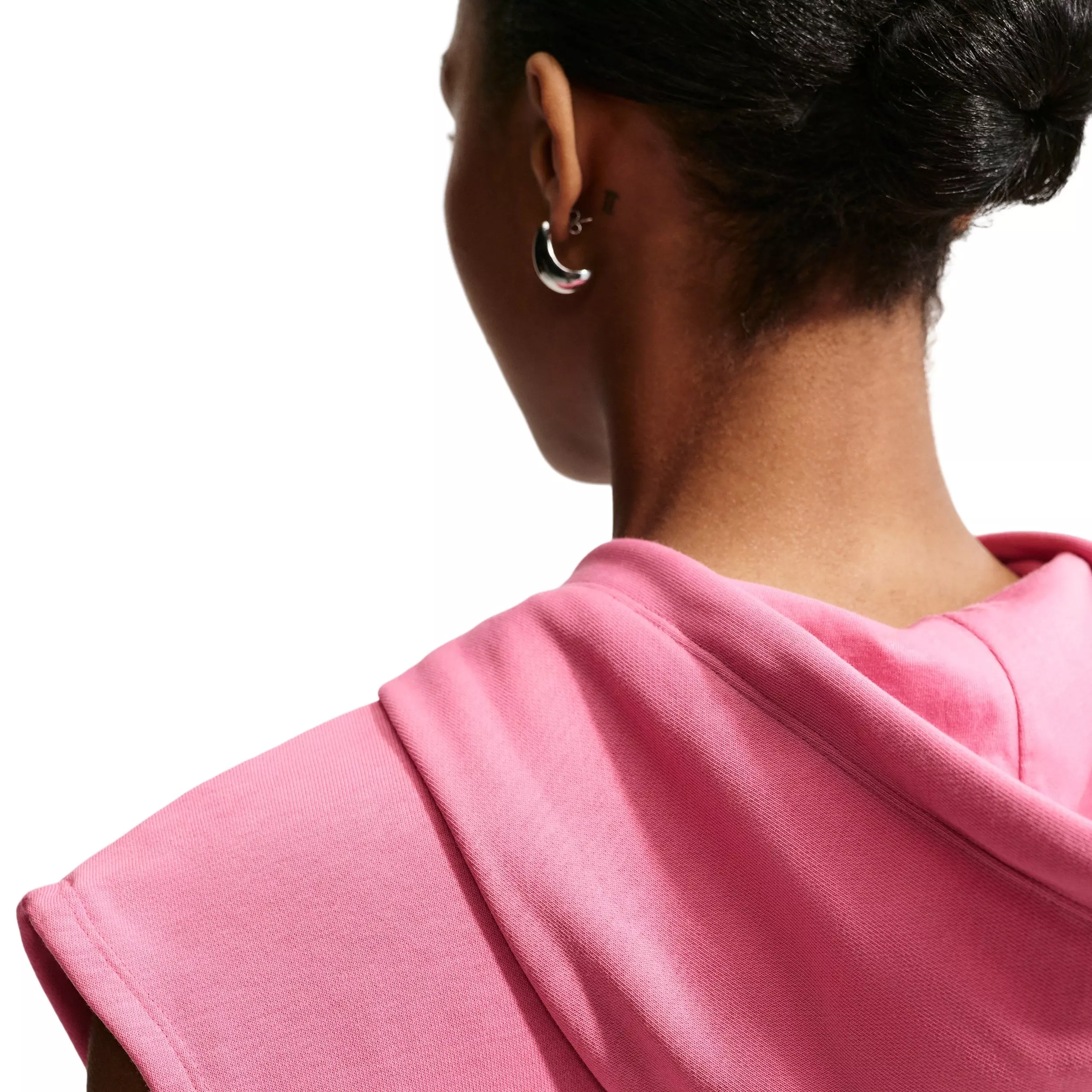 Nike Women's Sportswear Phoenix Fleece Sleeveless Hoodie - PINK