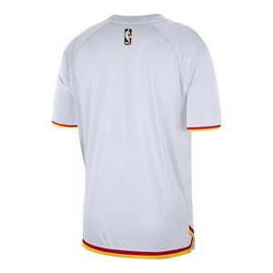 Nike Men's Golden State Warriors Hardwood Classics Dri-FIT NBA Short-Sleeve Pregame T-Shirt - White