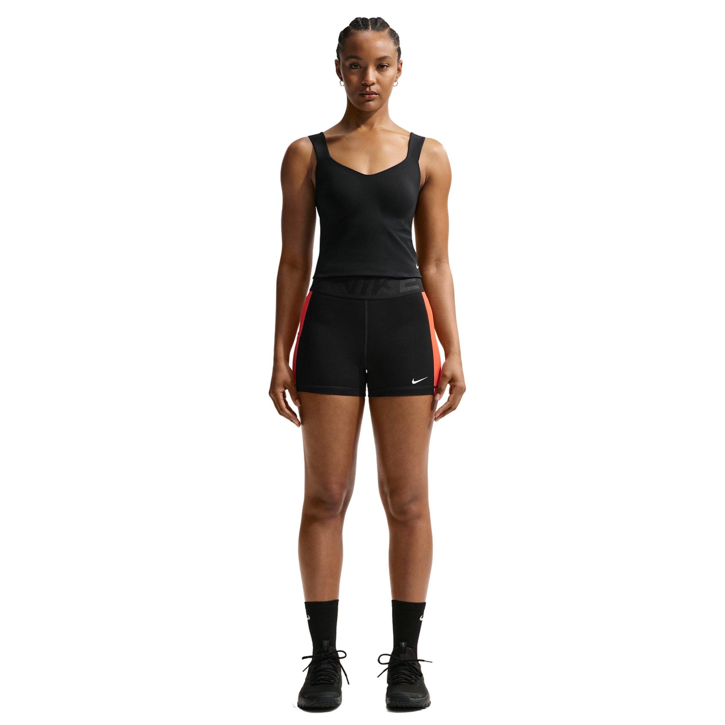 Nike Women's Pro Sculpt Medium-Support Padded Sports Bra Tank - BLACK/WHITE Thumbnail View 4